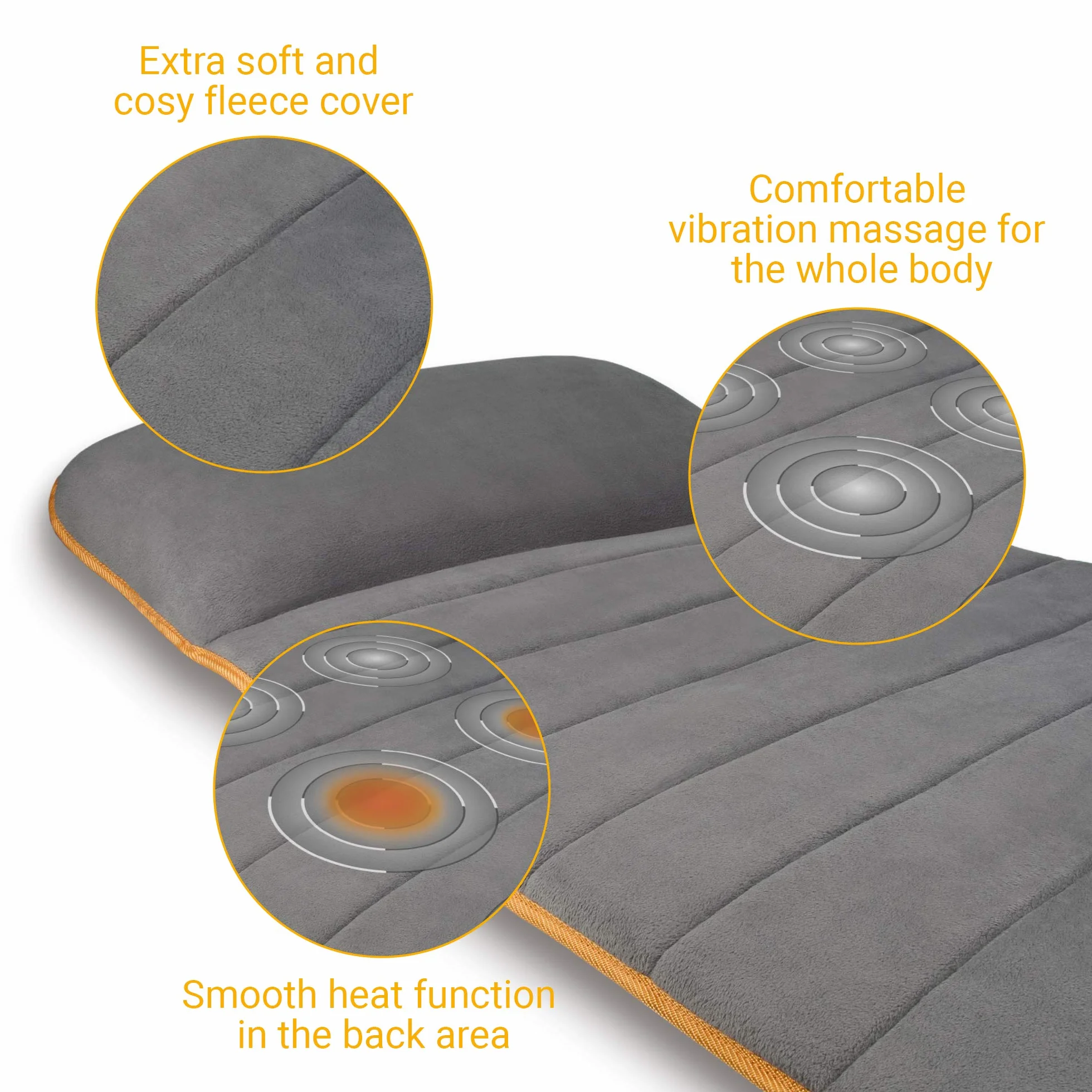 Medisana MM 825 Esterilla de masaje eléctrica, 5 programas, 4 zonas, calentamiento, 2 intensidades para espalda, cuello y cabeza