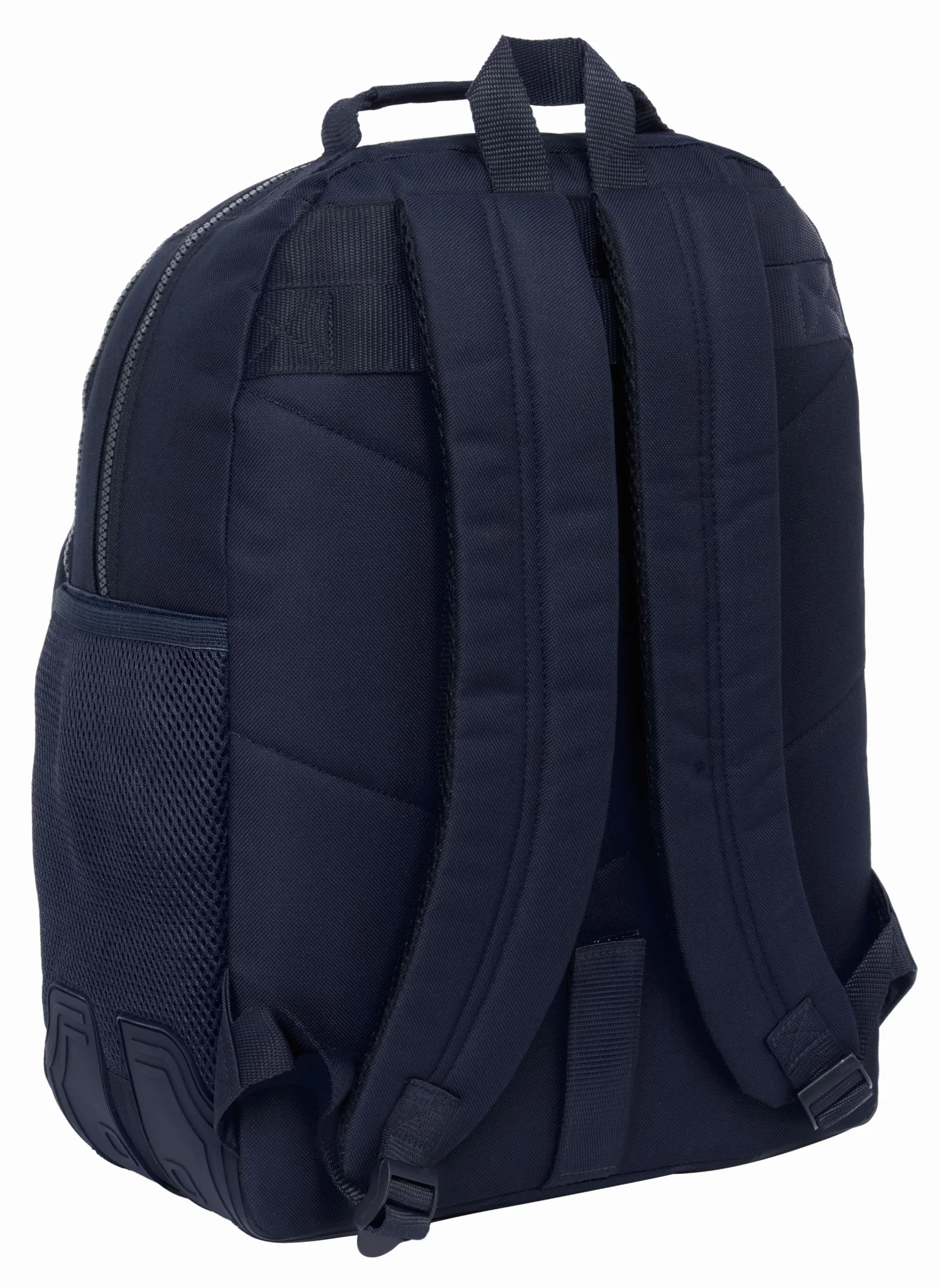 Safta REAL MADRID 2ª EQUIPACIÓN 24/25 - Mochila Escolar Infantil, Ideal para Niños de Diferentes Edades, Cómoda y Versátil, Calidad y Resistencia, 32x15x42 cm, Color Azul Marino