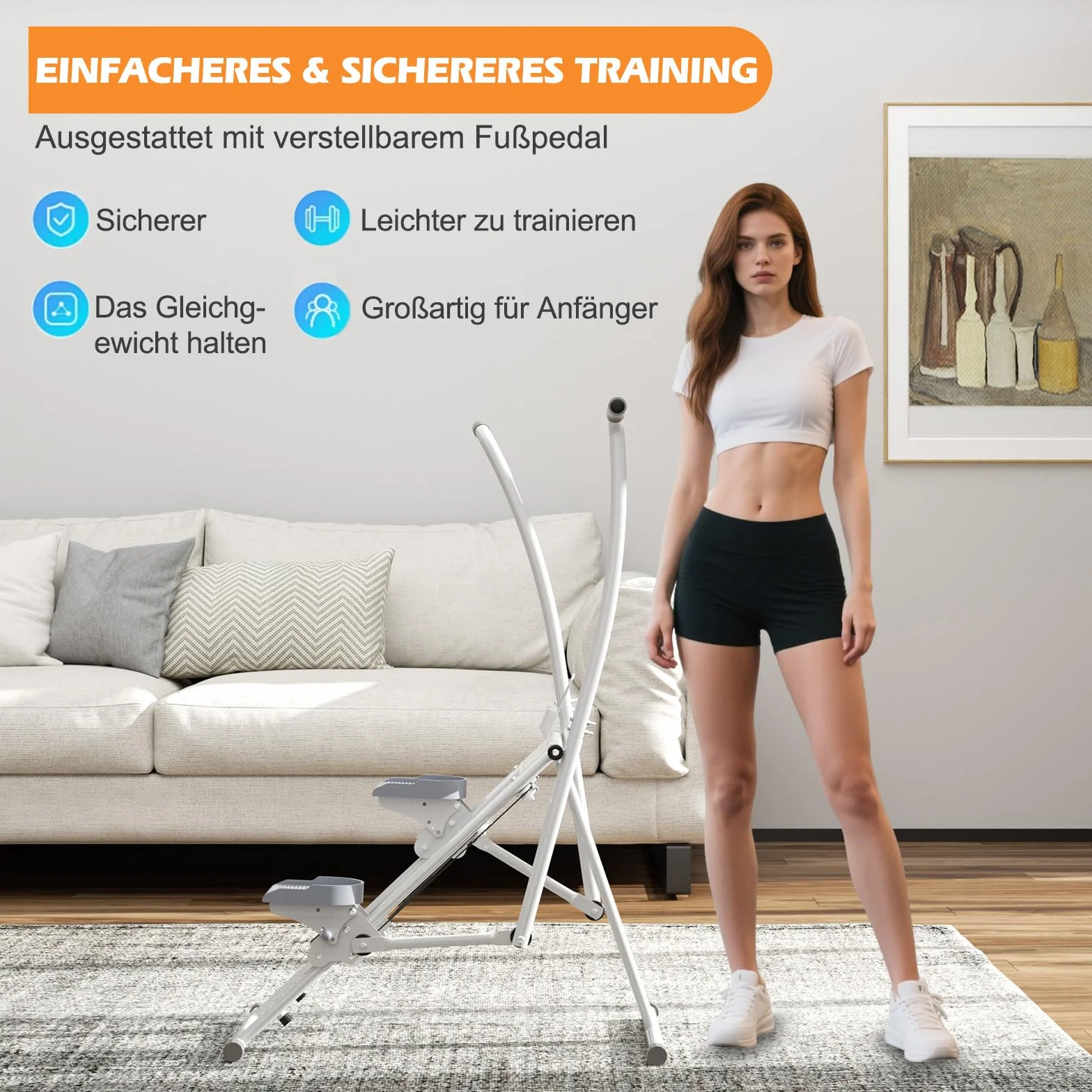 Stepper Vertical Plegable,CEIEVER Máquina de Escalada para Gimnasio en Casa Máquina de Cardio Stepper para el Hogar con Monitor LCD,para Hombres y Mujeres