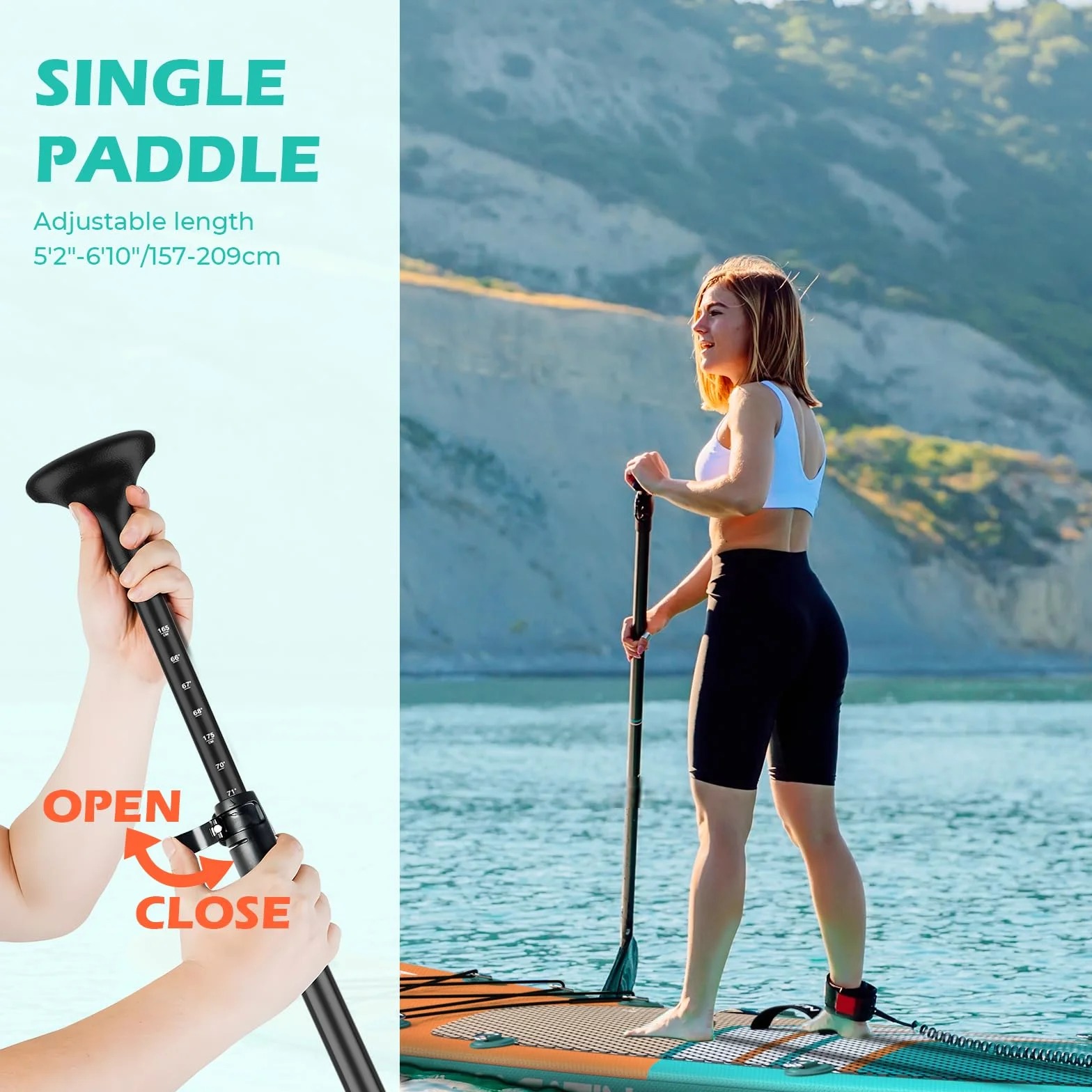 NACATIN Inflable Stand Up Paddle Board SUP (naranja)