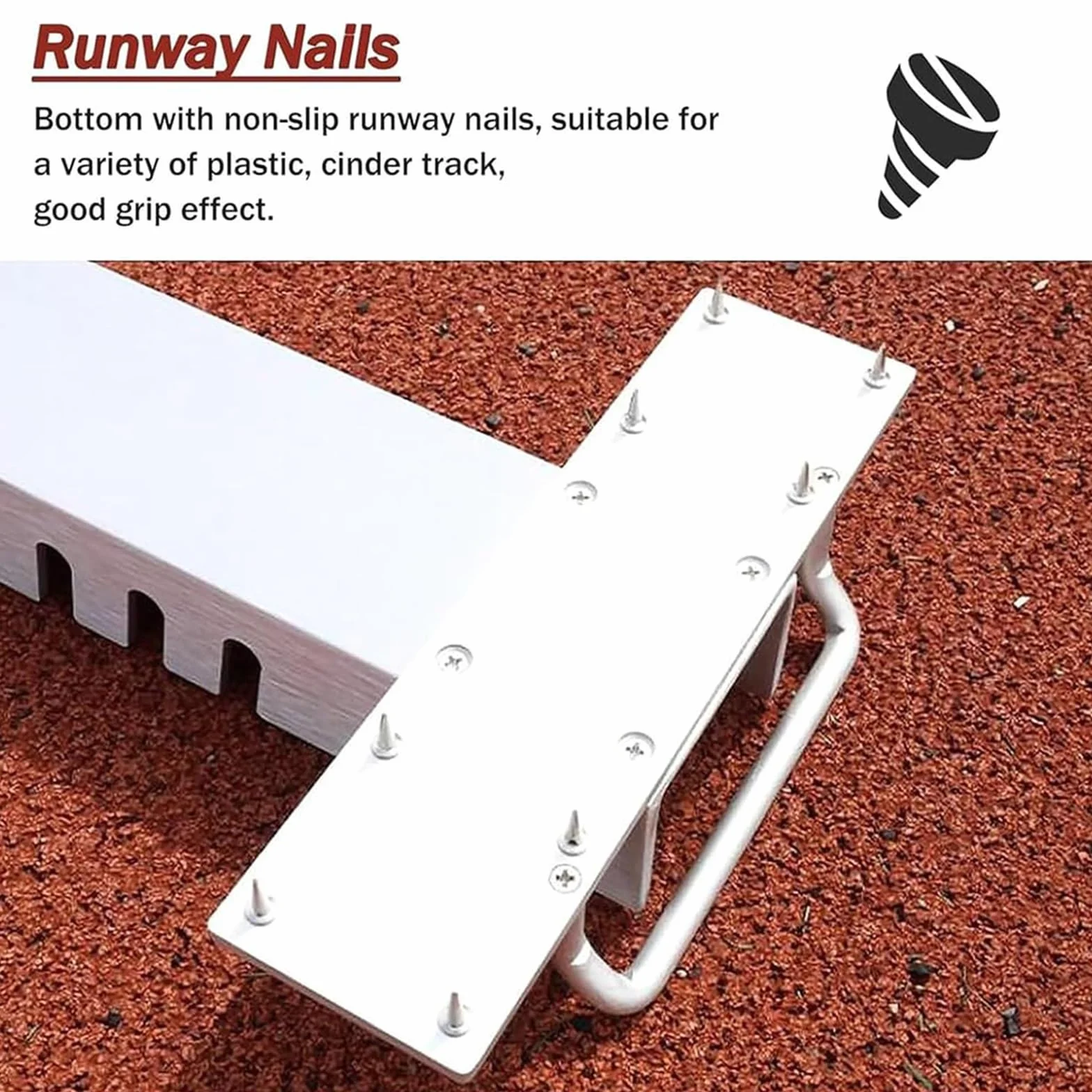 Bloque de Salida de Atletismo de 81cm, Bloques de Salida para Pista y Campo con Pedales Ajustables de 6 Ángulos, Bloques de Carreras de Sprinter de Aleación de Aluminio con Escala Transparente