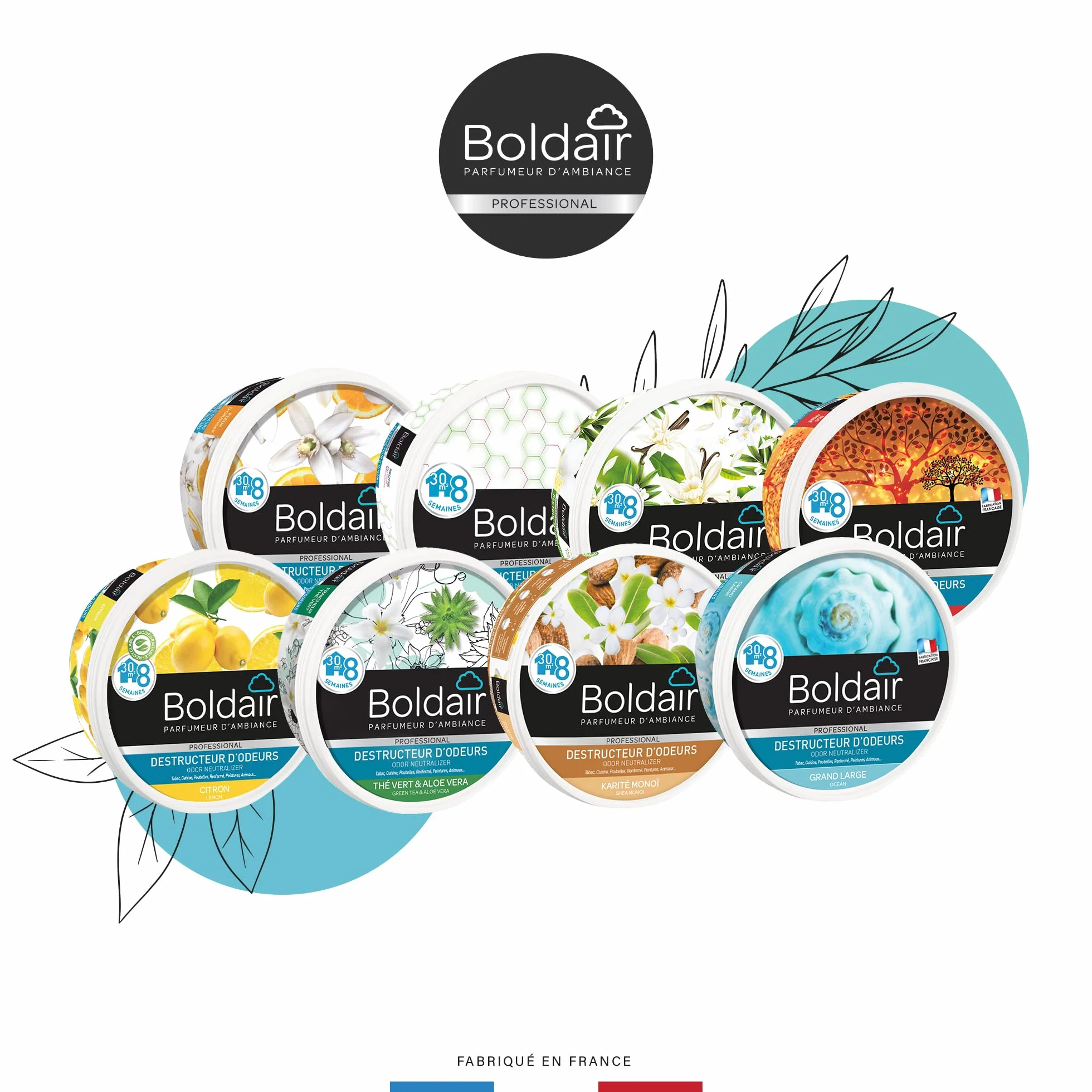 Boldair Gel Destructor de Olores 300 g
