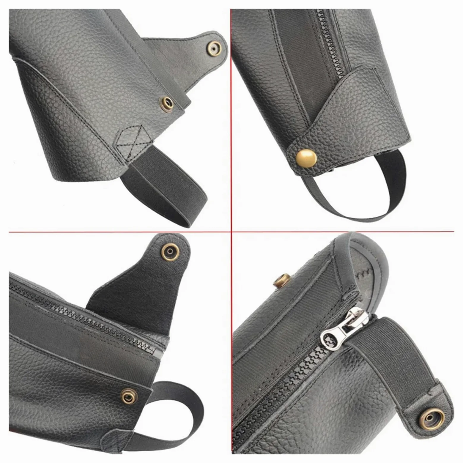 Media CañA EquitacióN Polainas ecuestres de microfibra for botas montar a caballo, protectores corporales, equipo protección suave for caballos