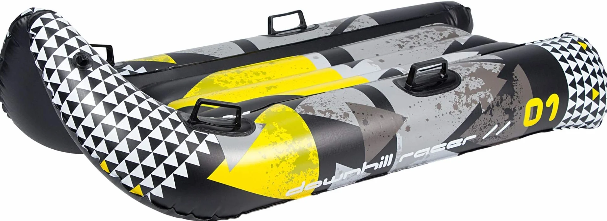 Tobogan Inflable Restart, Talla Única, Negro Gris Amarillo
