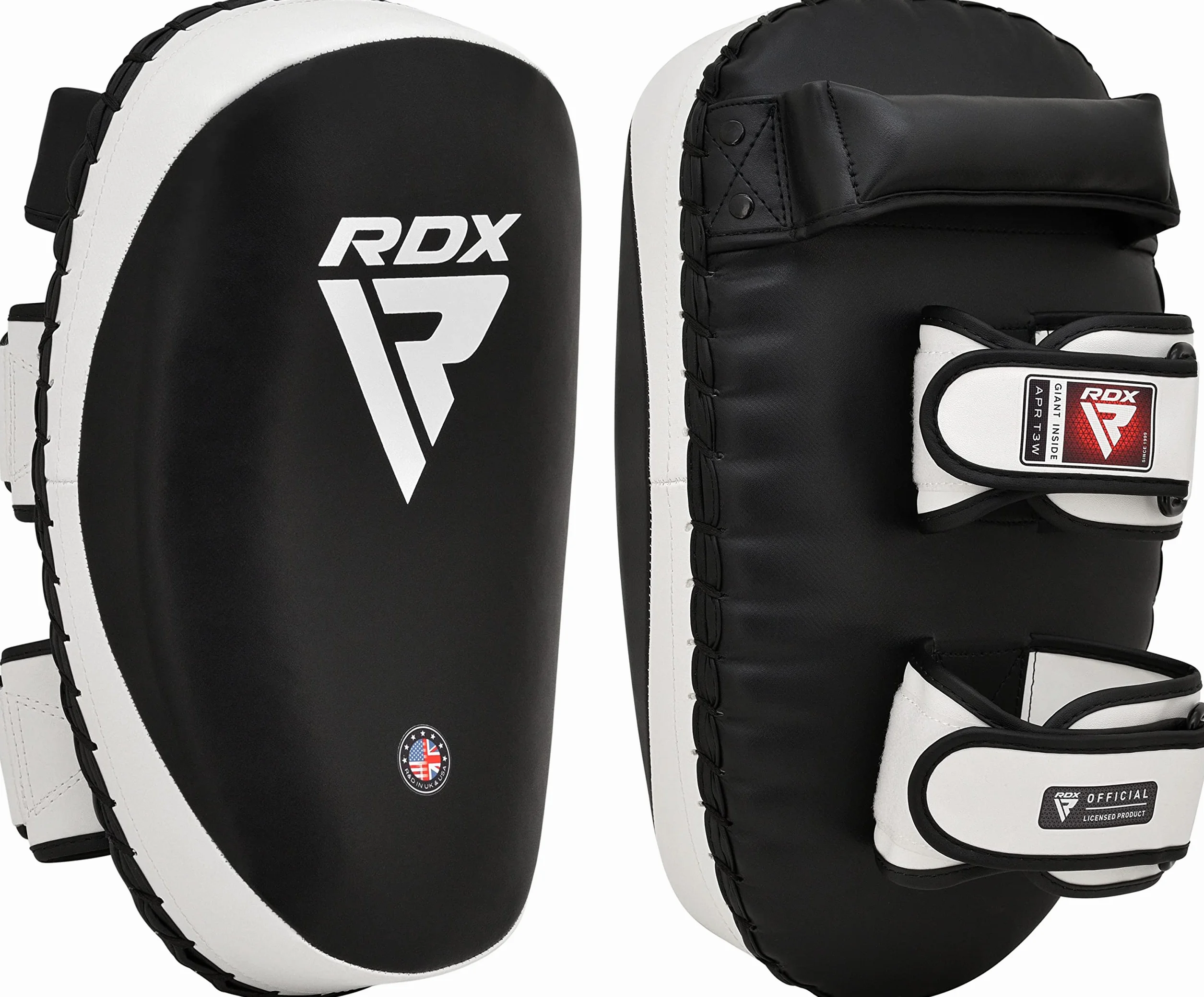 RDX MMA Huelga Escudo Par Muay Thai Kick Target Focus Bolsa Tailandeses Pad Boxeo Mitones de perforación Kickboxing