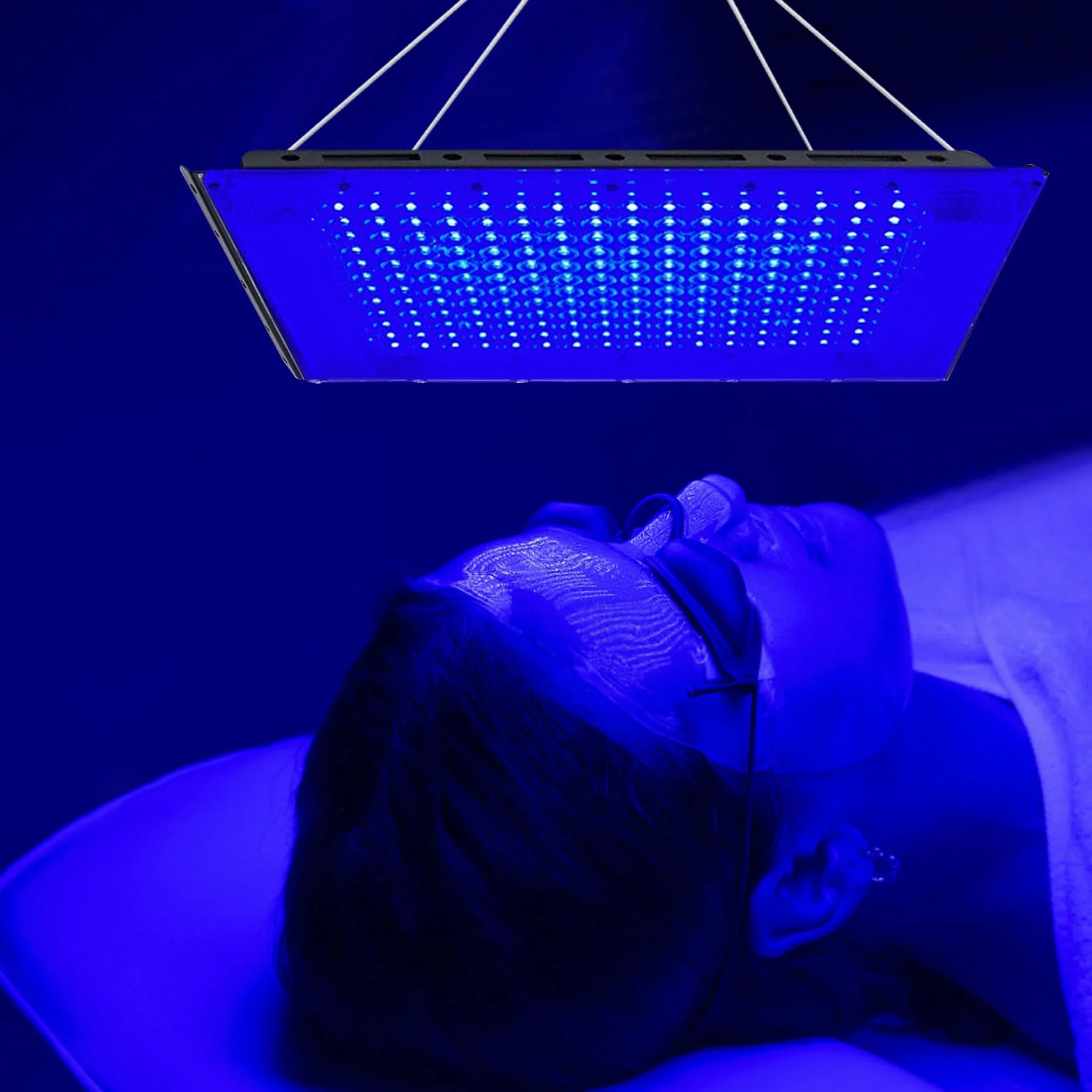 Lámpara de bronceado LED 192 piezas, solárium portátil para hogar con soporte y ganchos