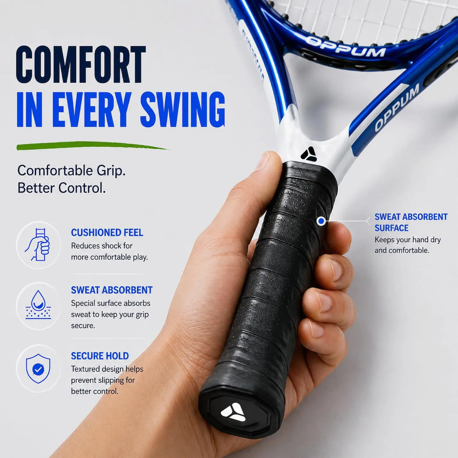 PRO-500 - Raquetas de tenis para adultos, paquete de 2 raquetas preencordadas para principiantes e intermedios con bolsa de transporte y 2 pelotas, cabeza de gran tamaño de 105 pulgadas