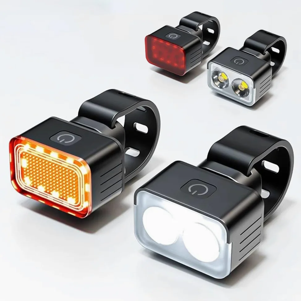 Luces Bicicleta para Specialized Allez Disc Sport Road Bike 2025 – Luz Recargable USB Delantera y Trasera, Accesorios para Bicicleta Impermeable de Montaña Conducción Nocturna