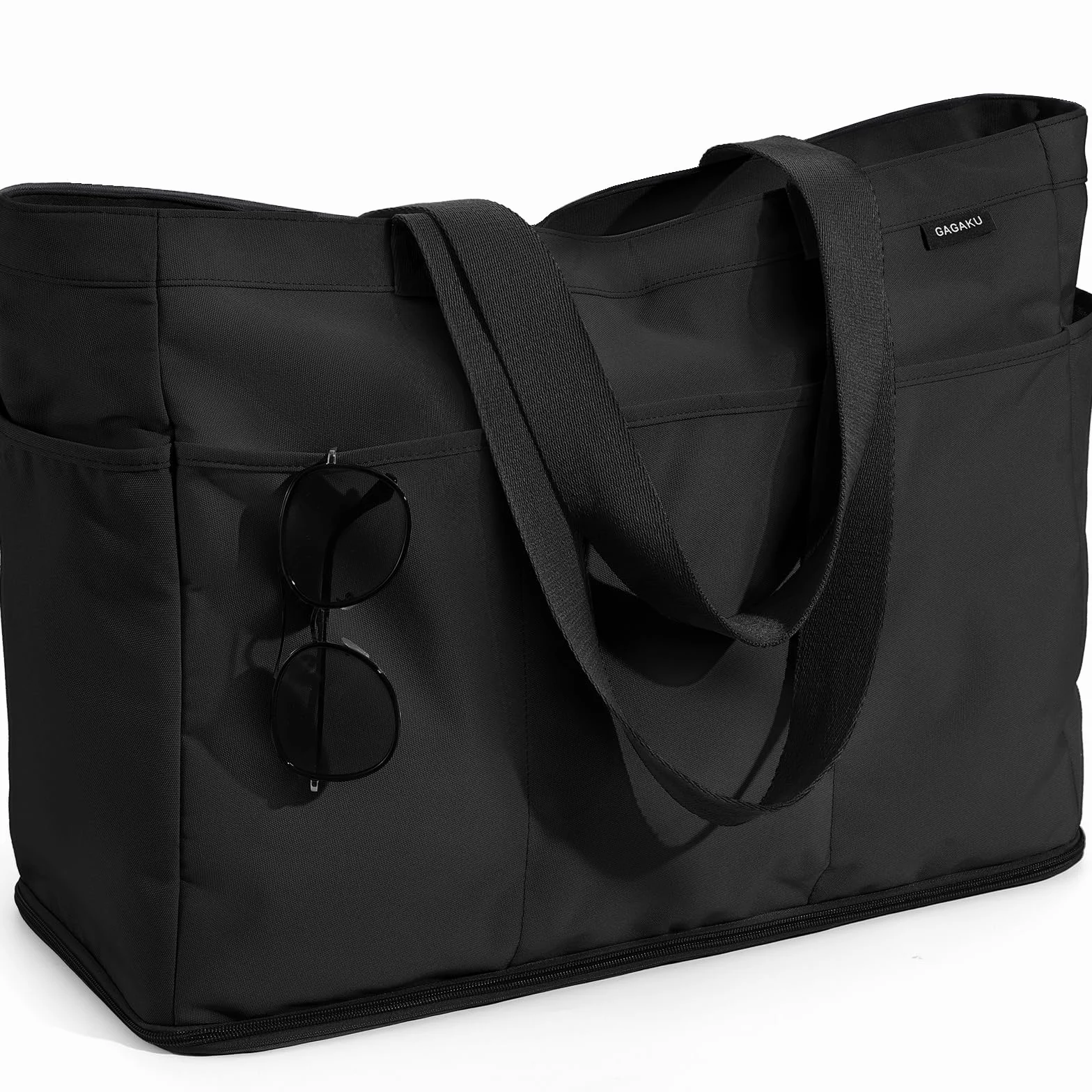 GAGAKU Bolsa de playa XXL impermeable con compartimento frigorífico plegable 50x38x19 cm azul