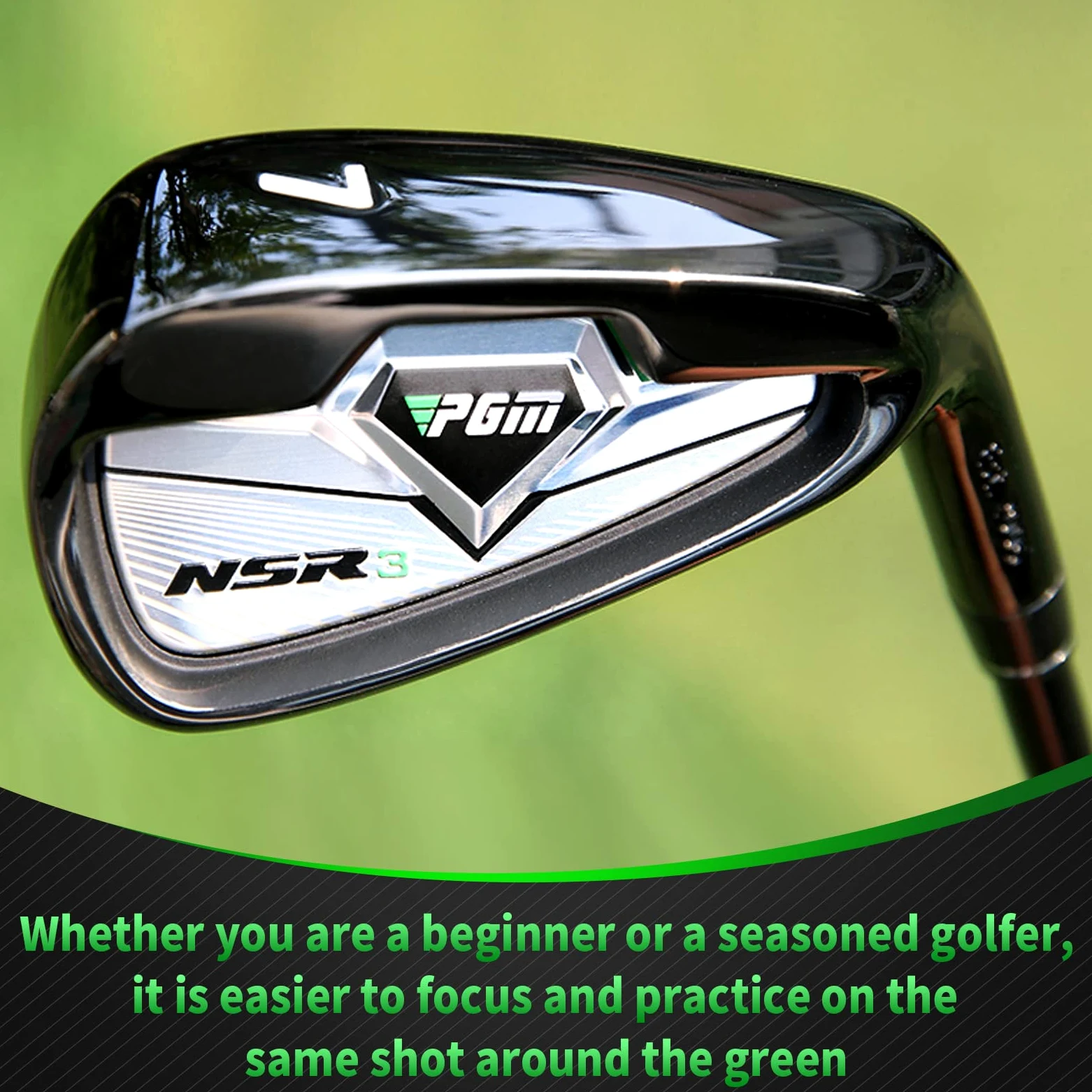 PGM Golf Clubs NSR III - Cuña con Varillas de Grafito para golfistas diestros - S/R Flex