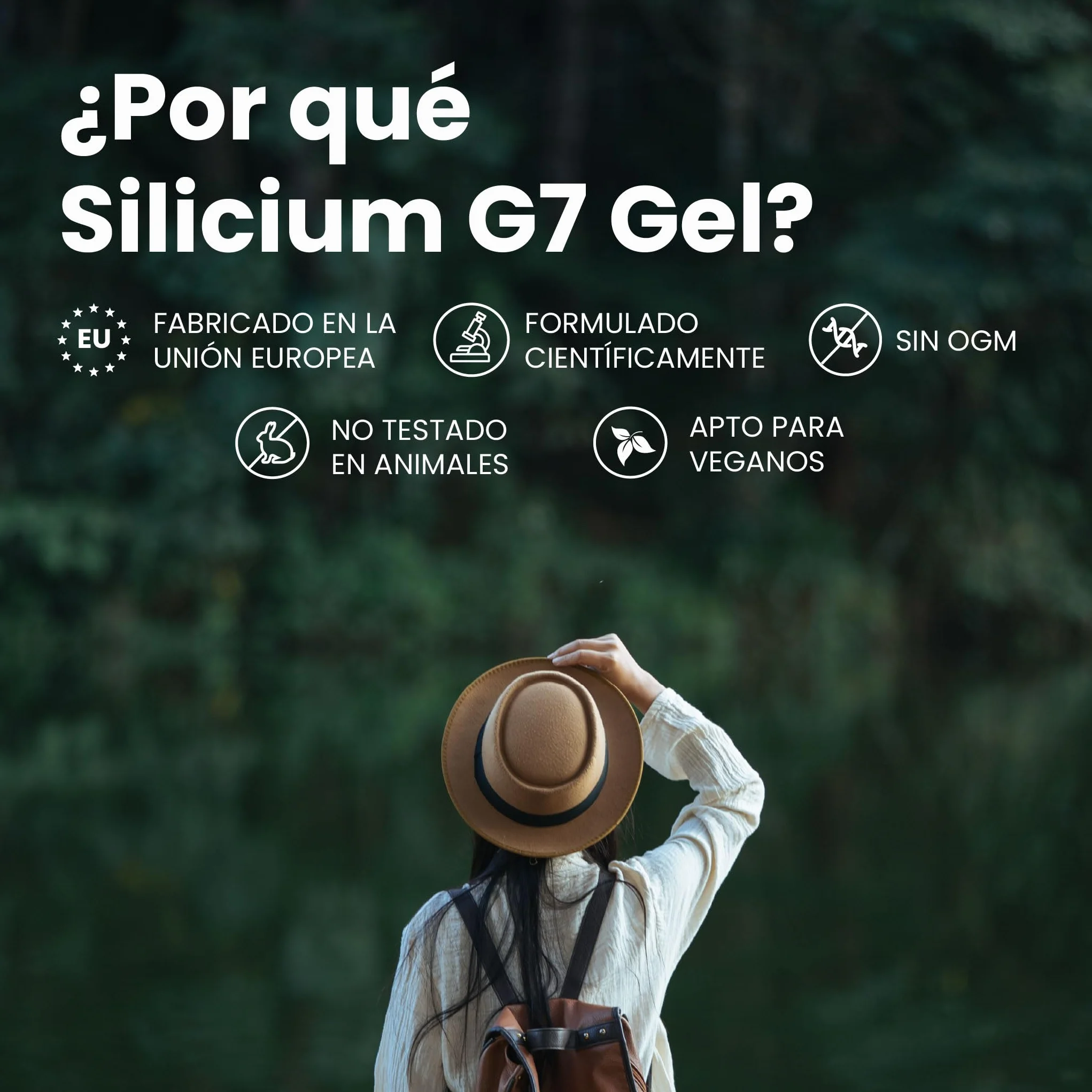 Silicium G7 Gel Corporal con Alta Concentración de Silicio para Articulaciones y Músculos Absorción Rápida Textura Ligera 150 ml