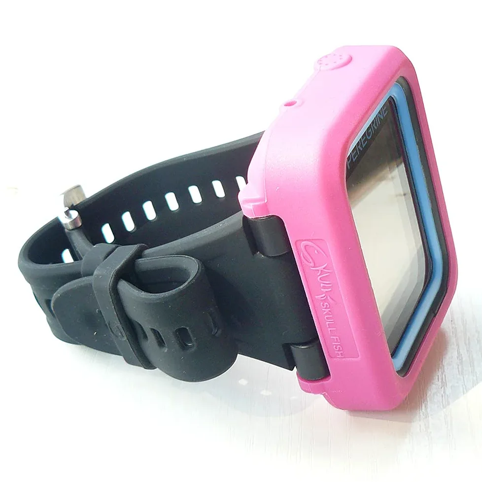 Funda protectora de silicona para ordenador de buceo Shearwater Peregrine/Peregrine TX (rosa)