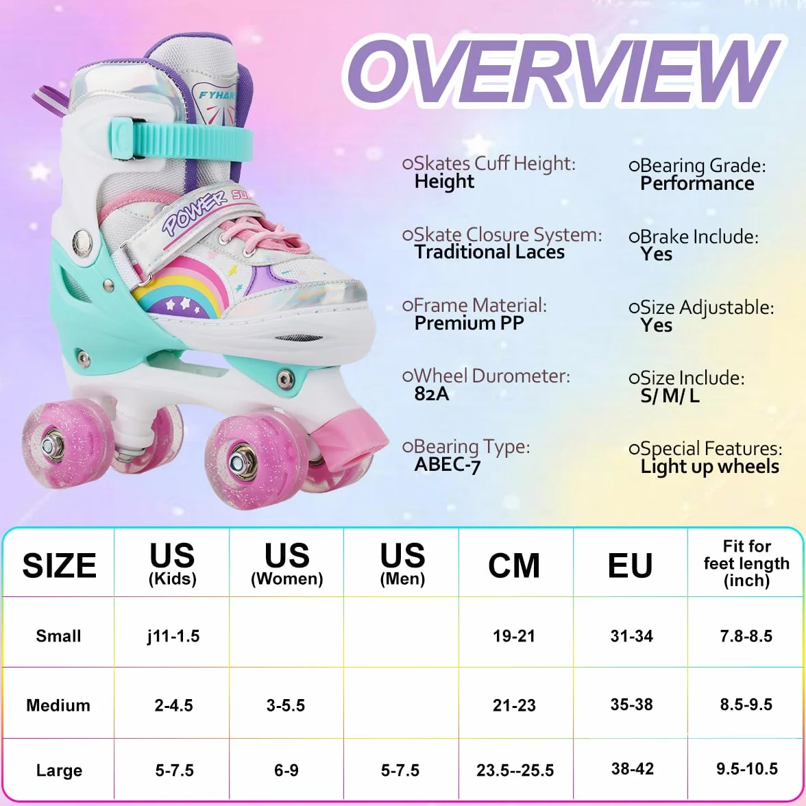 Patines en Línea para Niños con Ruedas Iluminadas 4 Ruedas