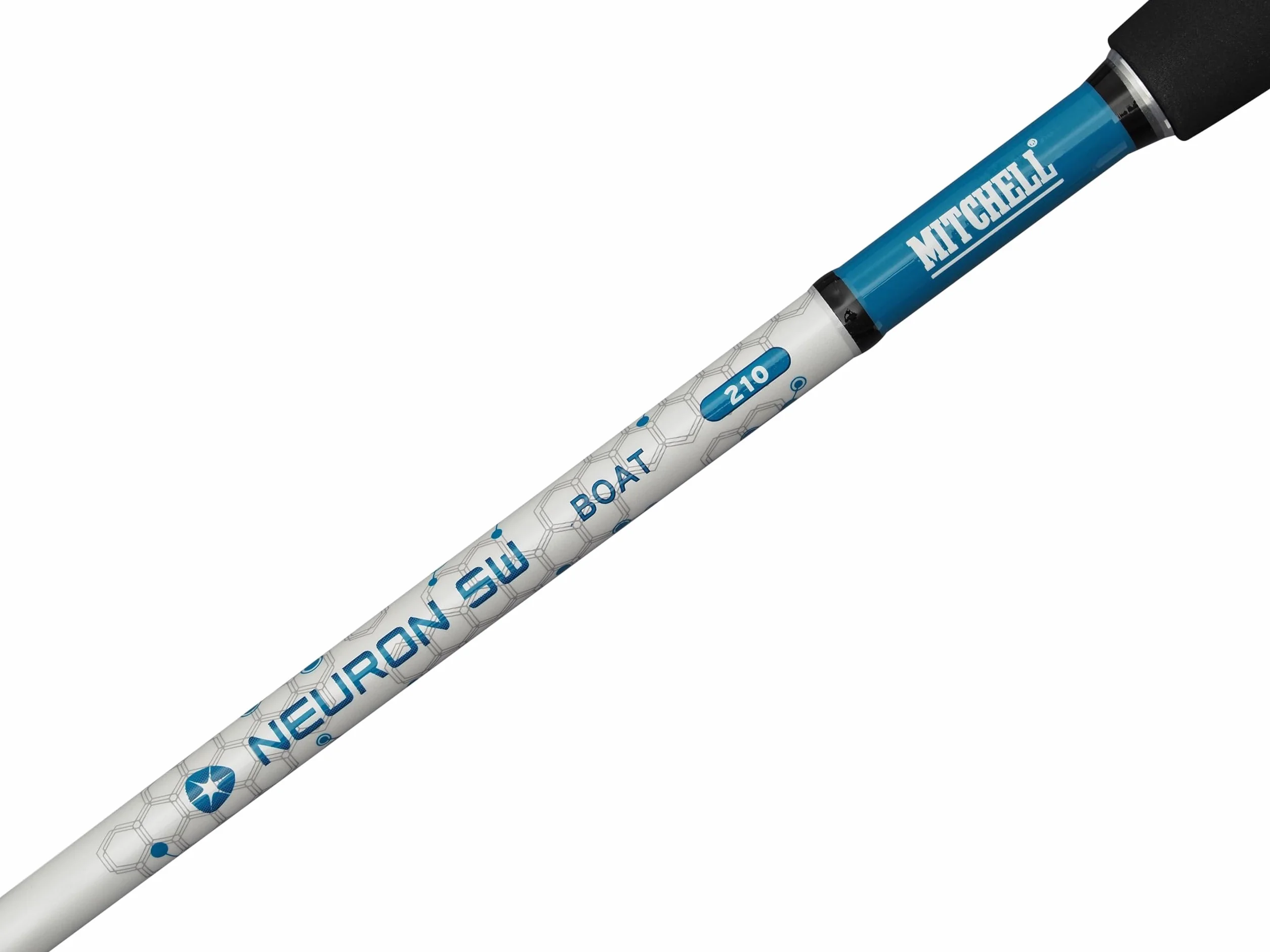 Mitchell Neuron SW II Combinación de caña y Carrete | Set de Pesca en Barco para Agua Salada | Carrete con 1+1 roientos | Preenrollado y Listo para Pescar | Múltiples Opciones