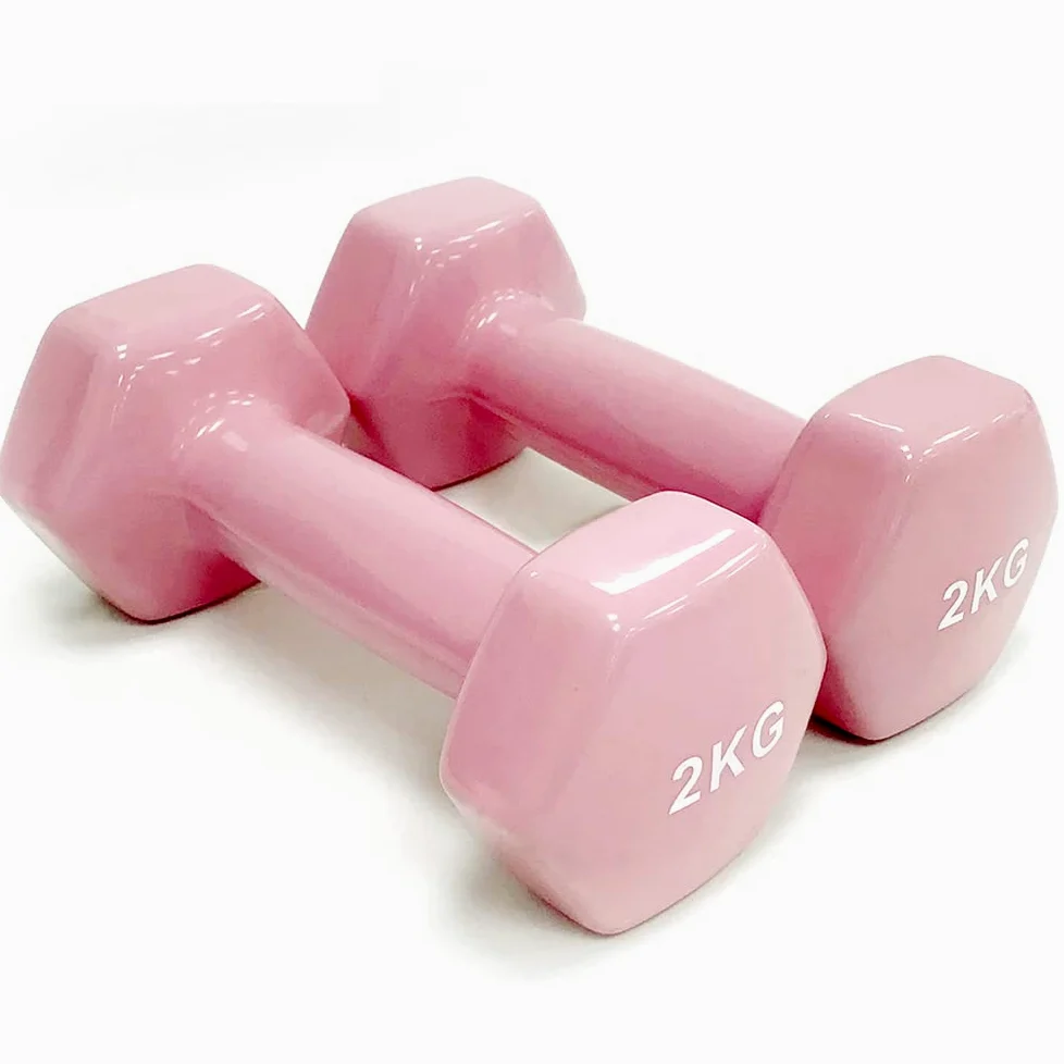 Juego De Mancuernas Pequeñas De 2Uds Mancuernas Recubiertas para Fitness Mancuernas Antideslizantes para Ejercicio Mancuernas De Vinilo para Fitness