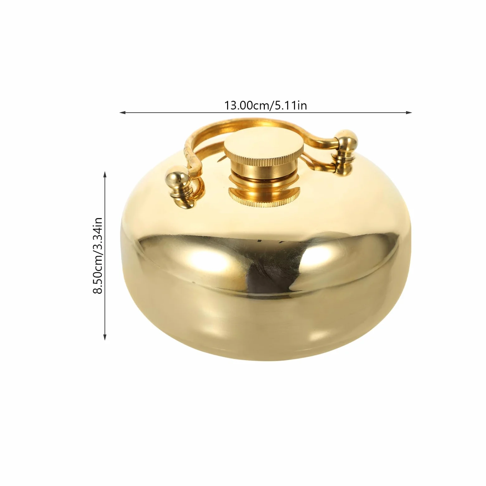 Gatuida Hervidor de Cobre para Calentar Manos Bolso de Agua Caliente Pequeño Reutilizable Bolsa Térmica para Oficina Calentador de Invierno Color Aleatorio