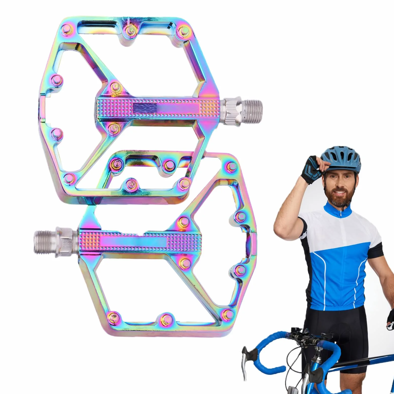 Montaña Pedales - Reemplazo ligero con DU Rodamiento - Montaña Pedales Para Viajes,Para Al Aire Libre Ciclismo Viajes Senderismo Deporte Conducción Entrenador Hombres Mujeres