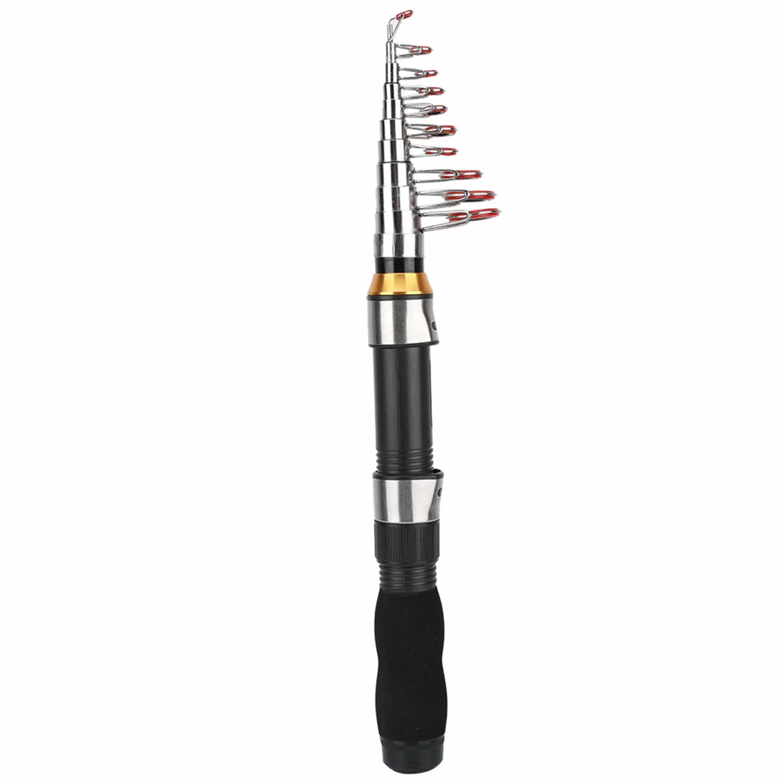 Caña de Pescar Portátil para Hielo y Mar, Diseño Compacto, Mini Herramienta de Pesca, Modelo 28049-100