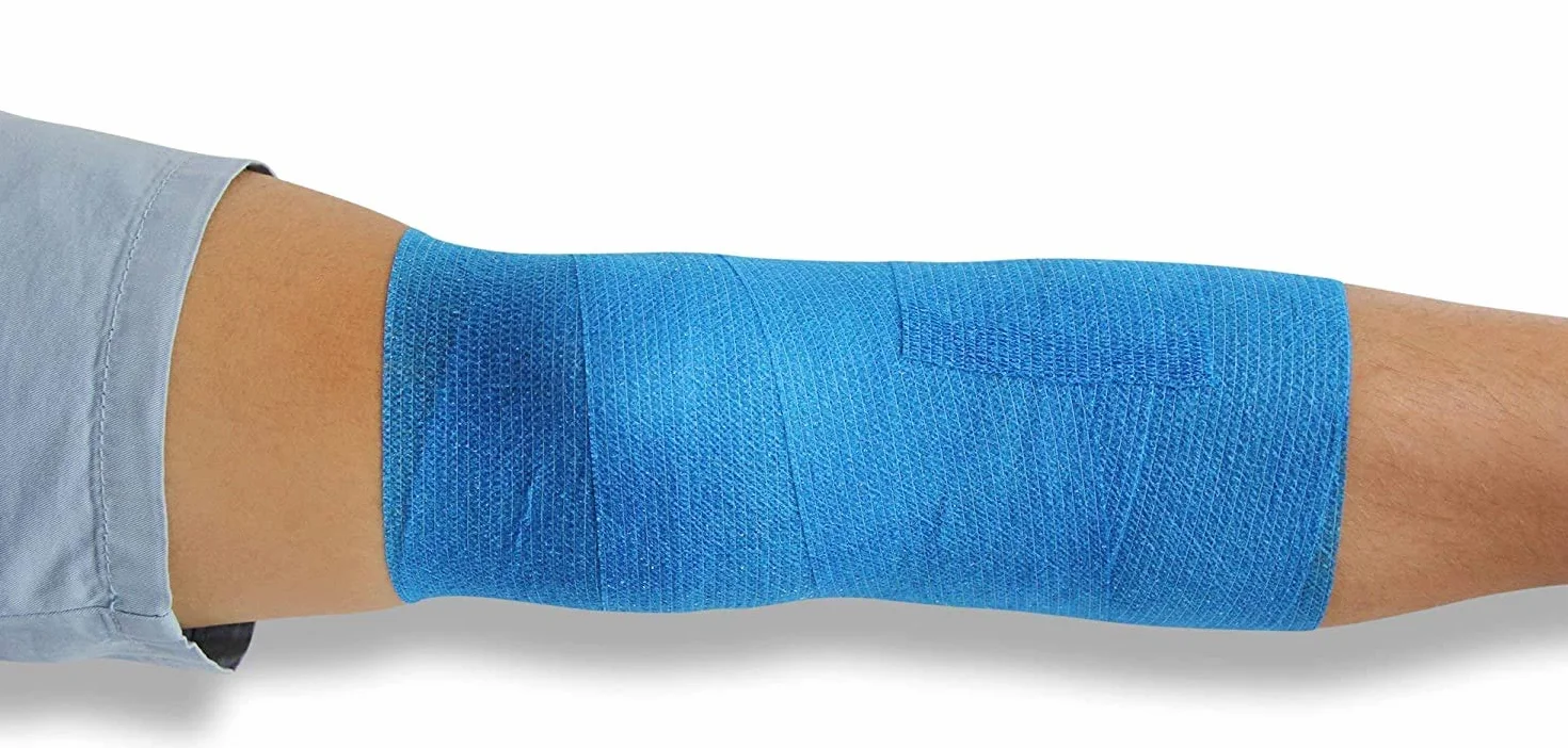 Venda Cohesiva 10 Rollos 5 cm x 4,5 m Autoadhesivo Flexible Vendaje Profesional Primeros Auxilios Deportes
