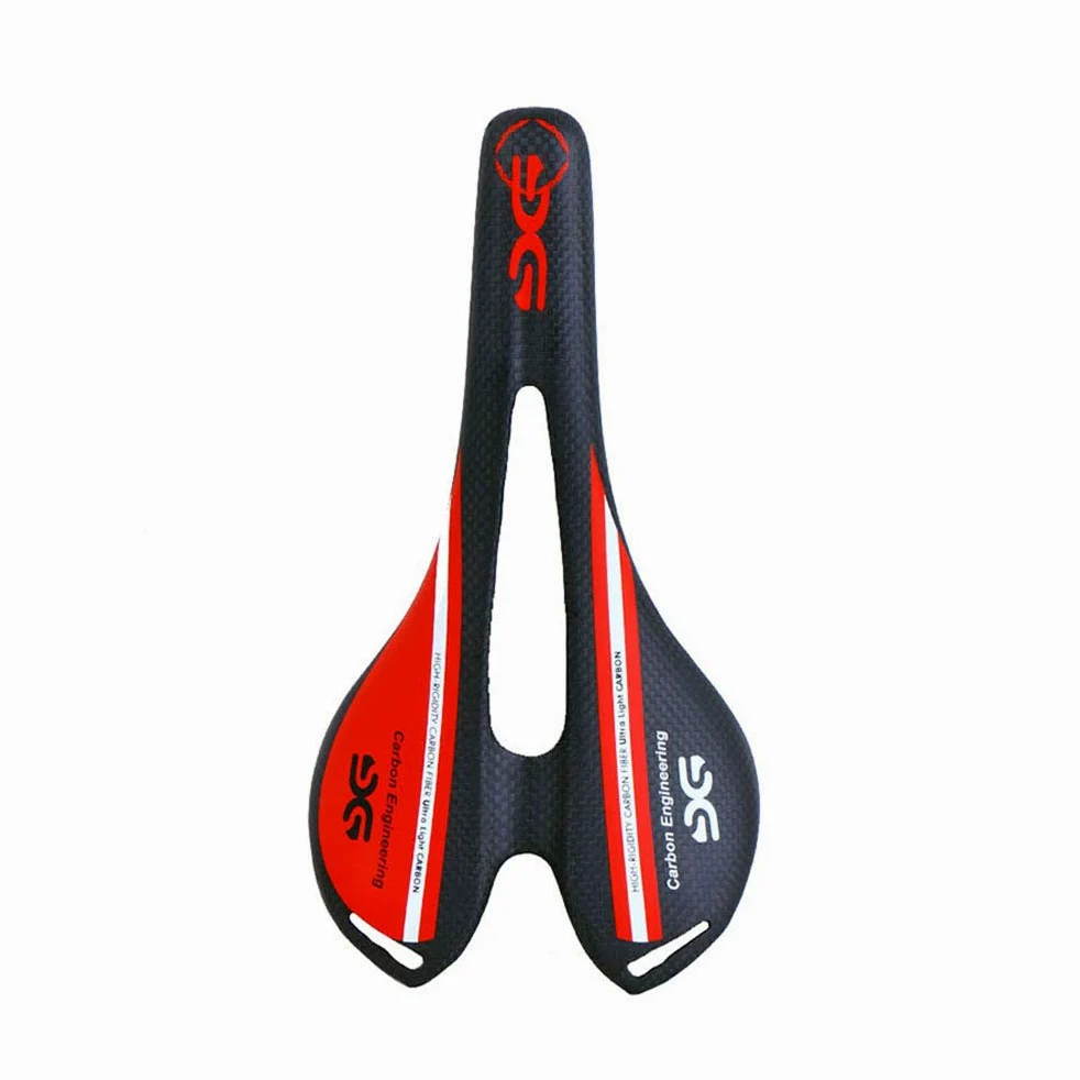 ESEN SP Sillín de Bicicleta de Carretera MTB de Fibra de Carbono Ultraligero Hueco Mate/Brillante 3k