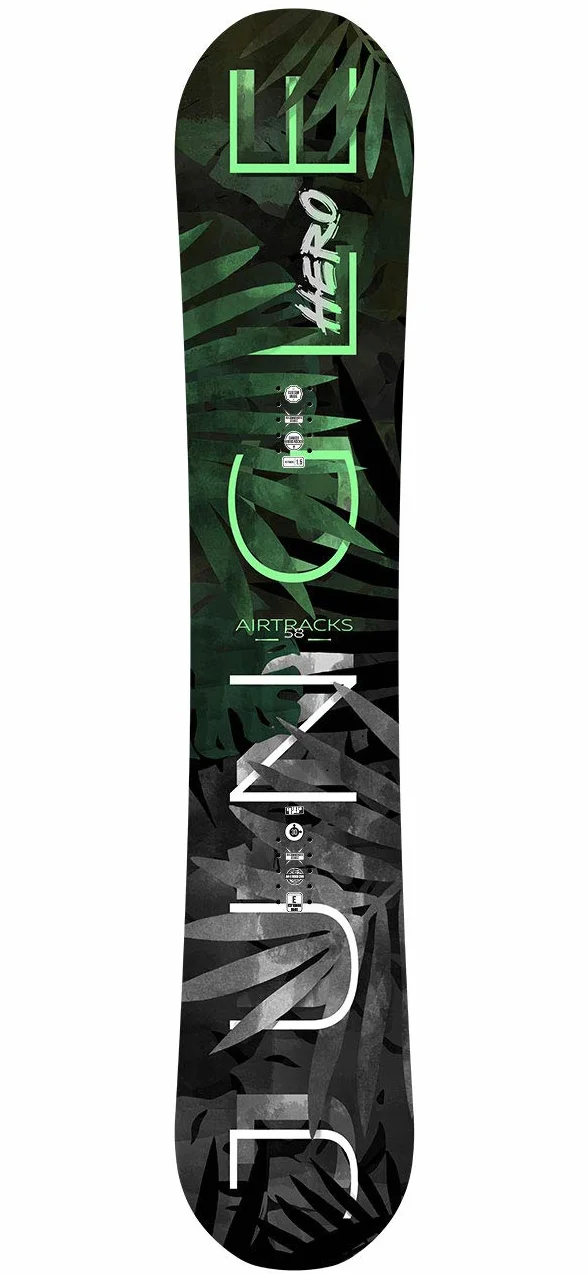 AIRTRACKS Snowboard Set (Paquete Completo) Tabla Jungle Hero Wide Hybrid Rocker (Hombre)+Fijaciones Master+Botas+SB Bolsa Nuevo 152 155 159 cm