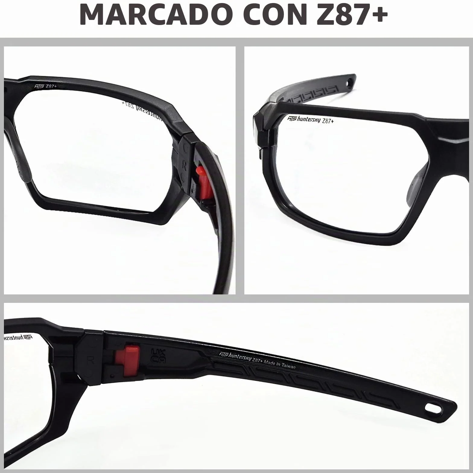 HTS HUNTERSKY Q37 Gafas de sol tácticas de caza polarizadas antivaho, de grado militar, protección contra impactos balísticos, para golf, motocicleta, equitación, correr, conducción, área de pistola