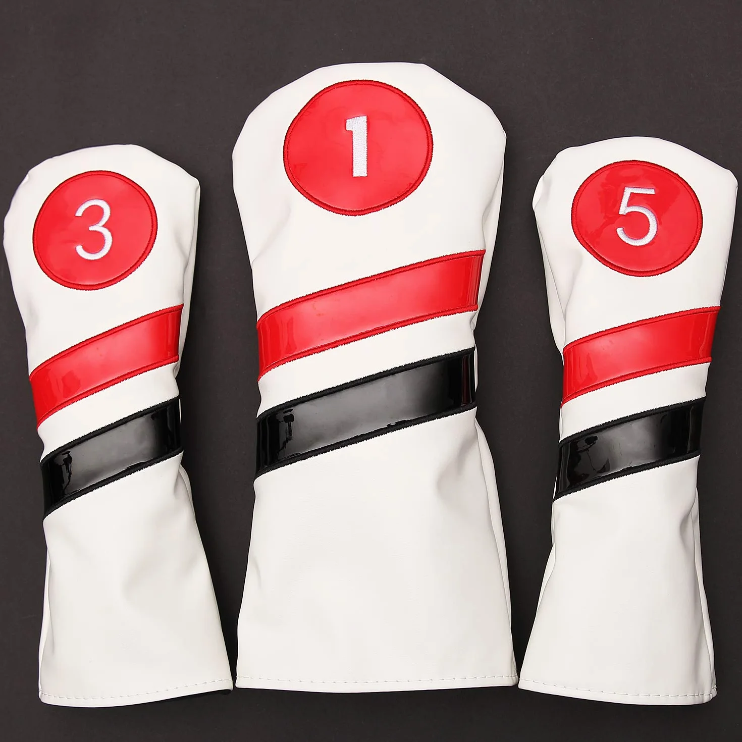 Juego de 3 fundas para cabezas de palos de golf para Driver y Fairway Wood