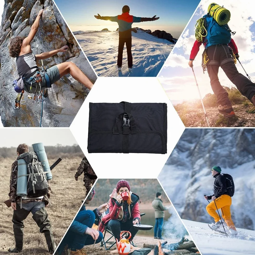 MiOYOOW Bolsa de almacenamiento para escalada,Mosquetón impermeable plegable resistente al agua bolsa de cuerda de escalada para escalada montañismo