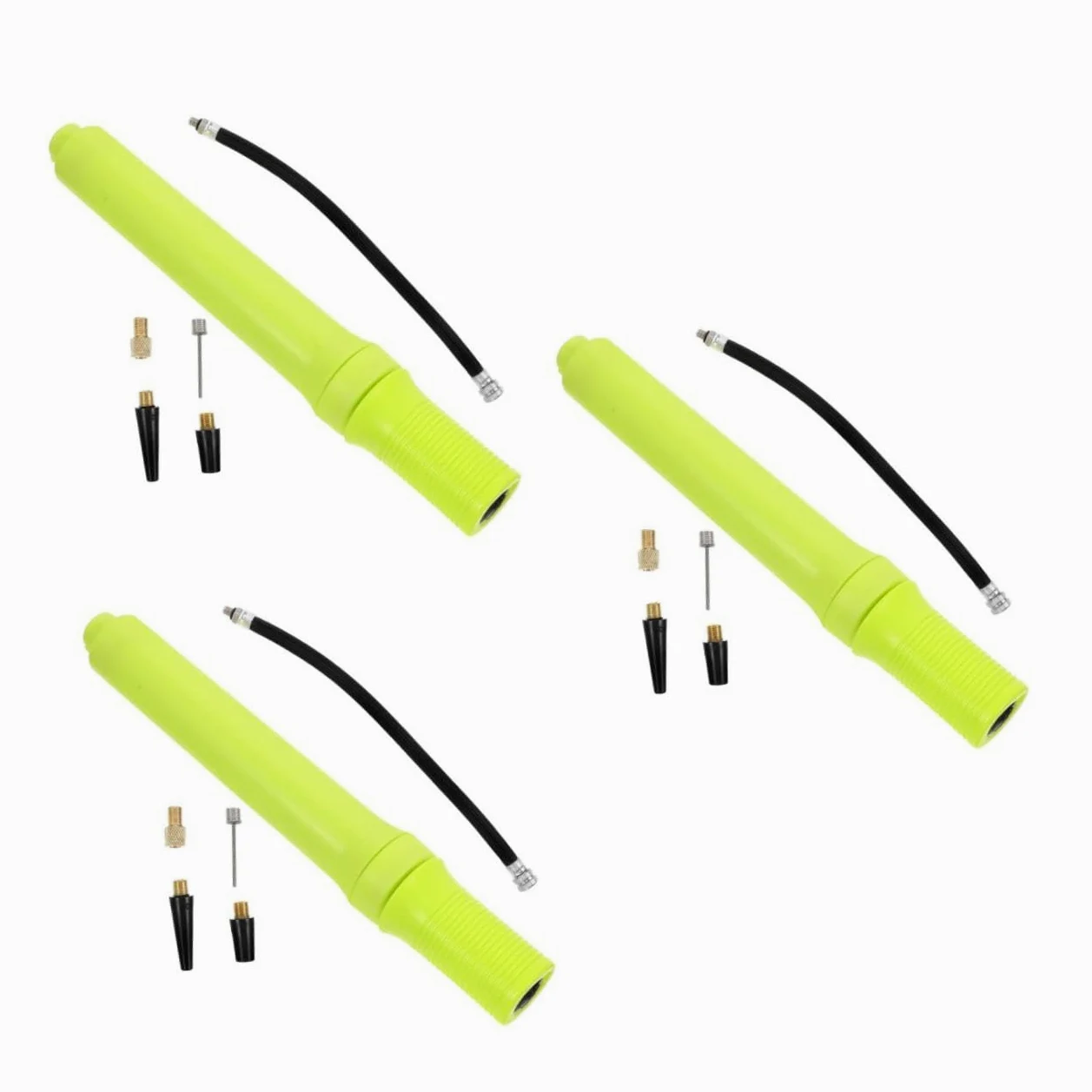 TOYANDONA Mini Inflador Portátil para Diminuto Aire Inflable Práctica De Bicicleta Amarillo Abs