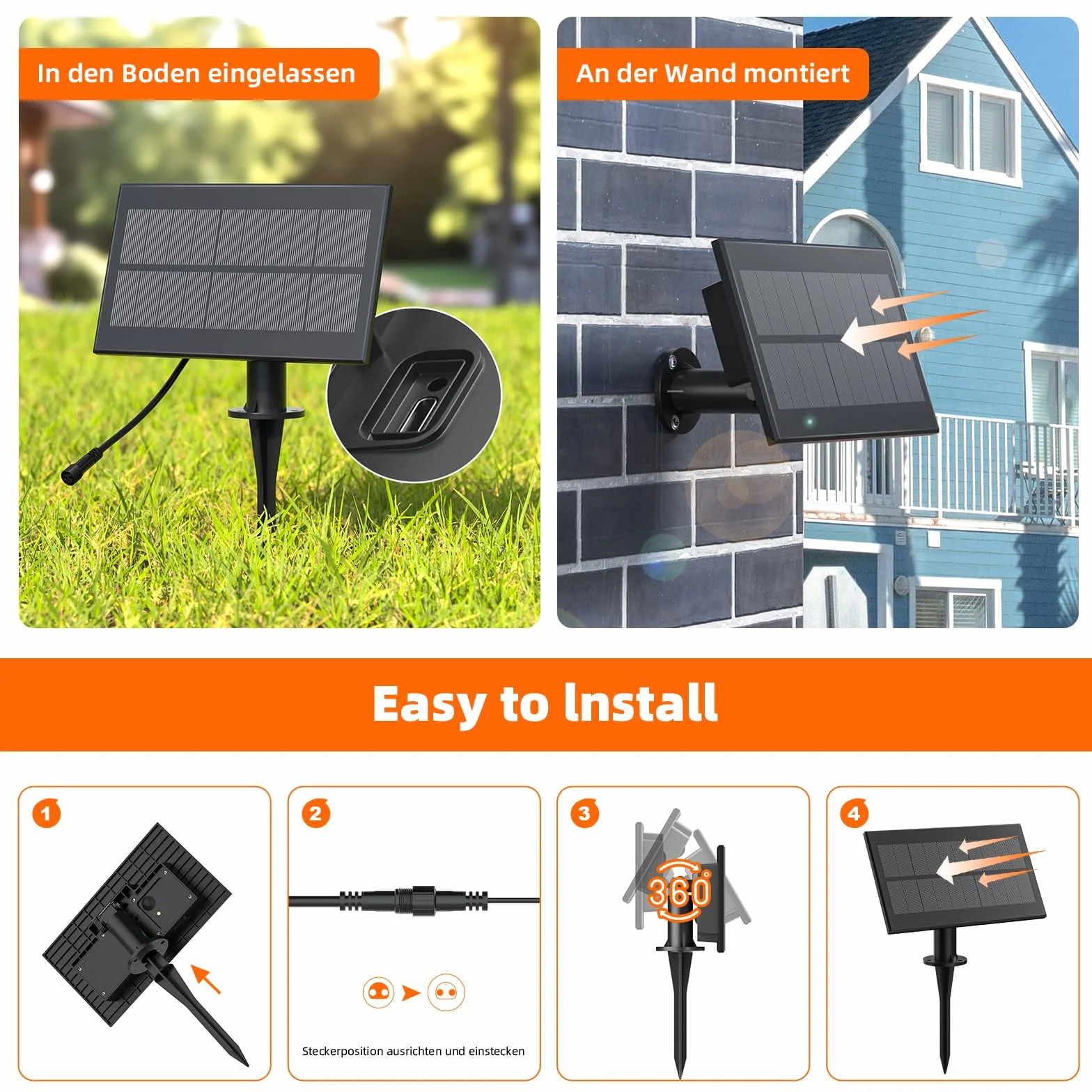 Kawaya Guirnalda Luces Exterior Solar IP65 Impermeable LED Jardín 10M 15+1 Bombillas 5 Modos Blanco Cálido
