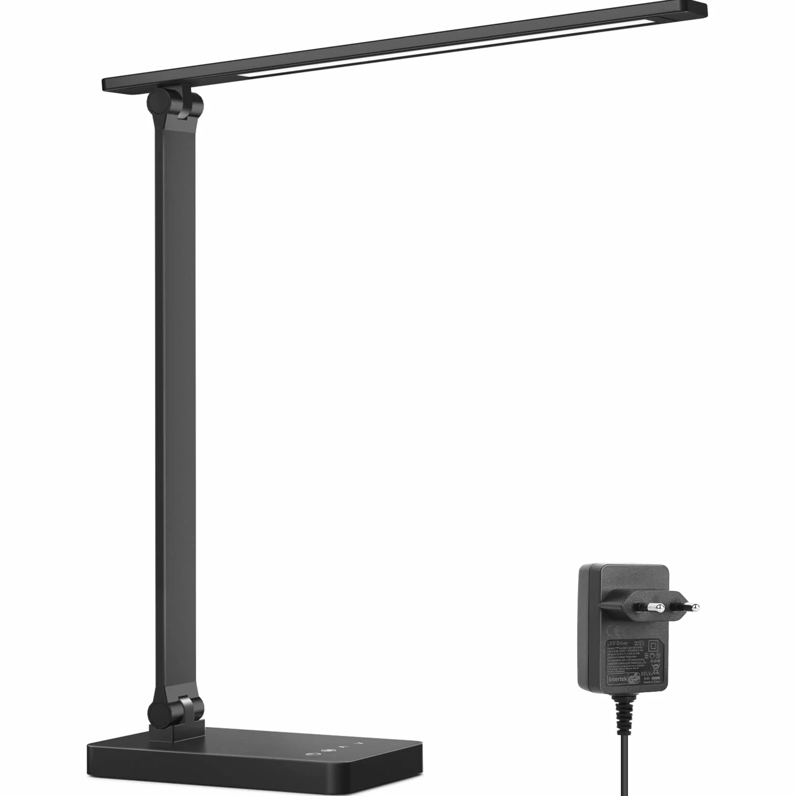 Lepro Lámpara LED Escritorio 9,2W 750LM 5 Colores 5 Niveles Brillo Regulable Mesa Oficina Negro