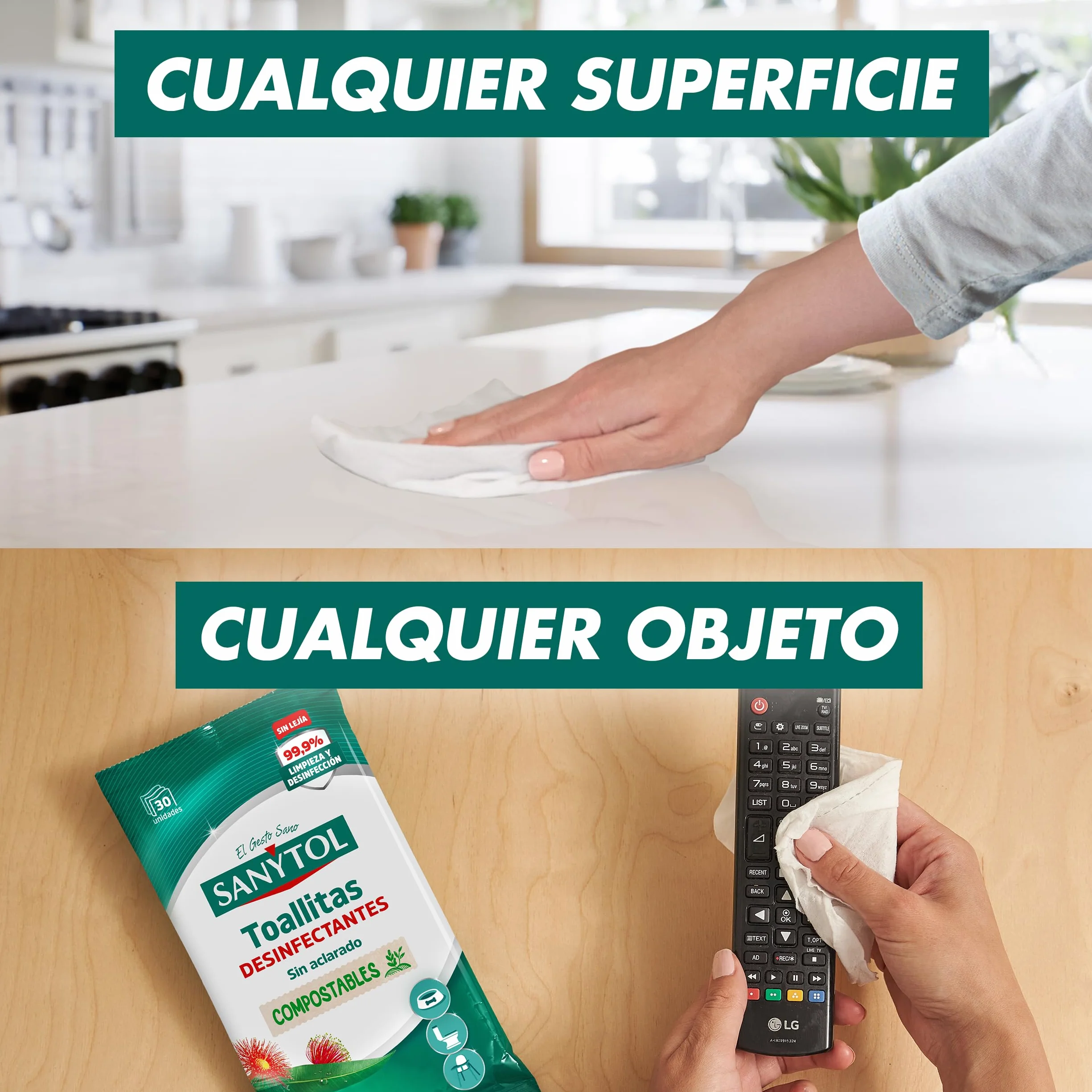 Sanytol Desinfectantes Multiusos Toallitas 30