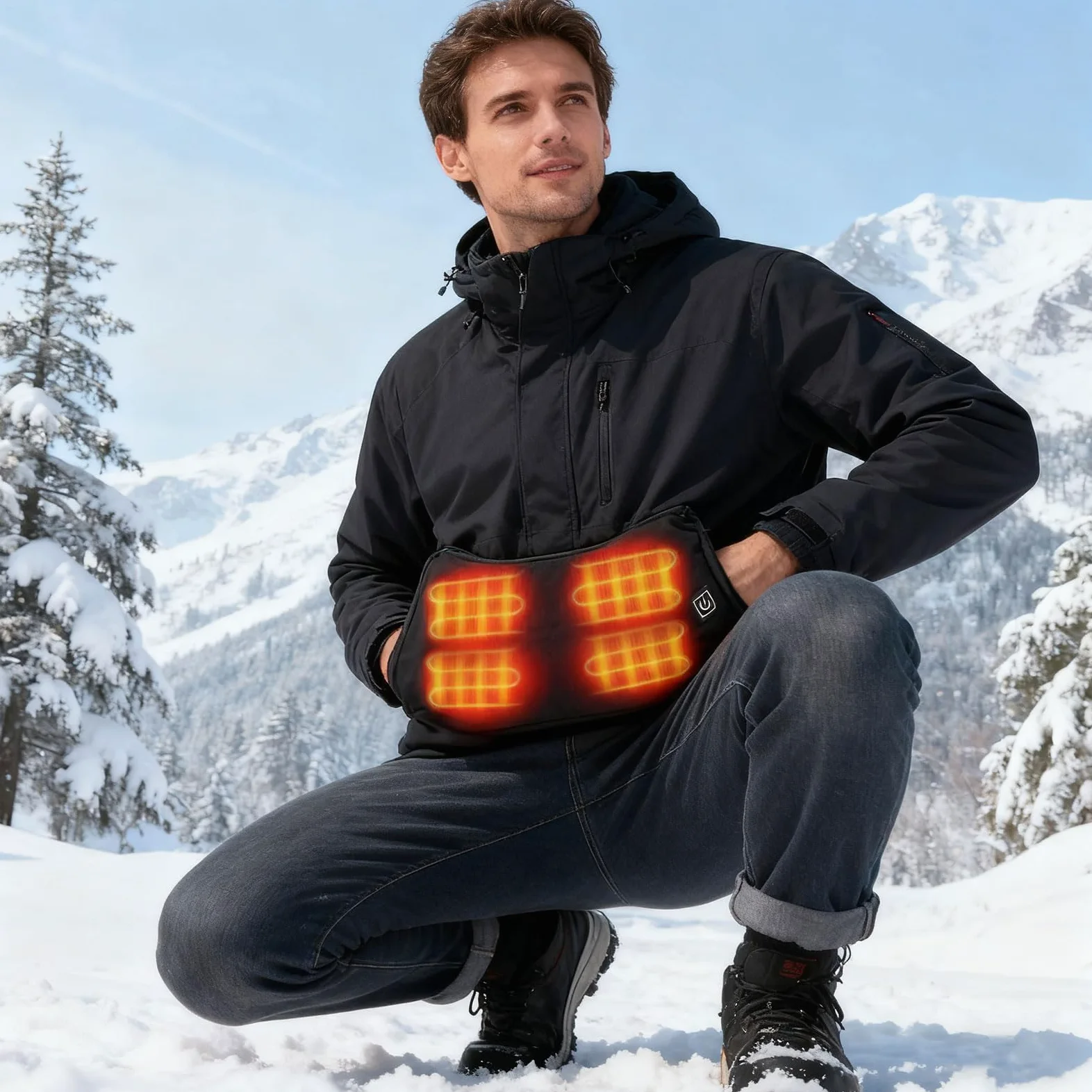 Bolsas recargables para calentar las manos, calentador eléctrico de calentamiento rápido para fútbol, golf, pesca, camping, calentador de invierno