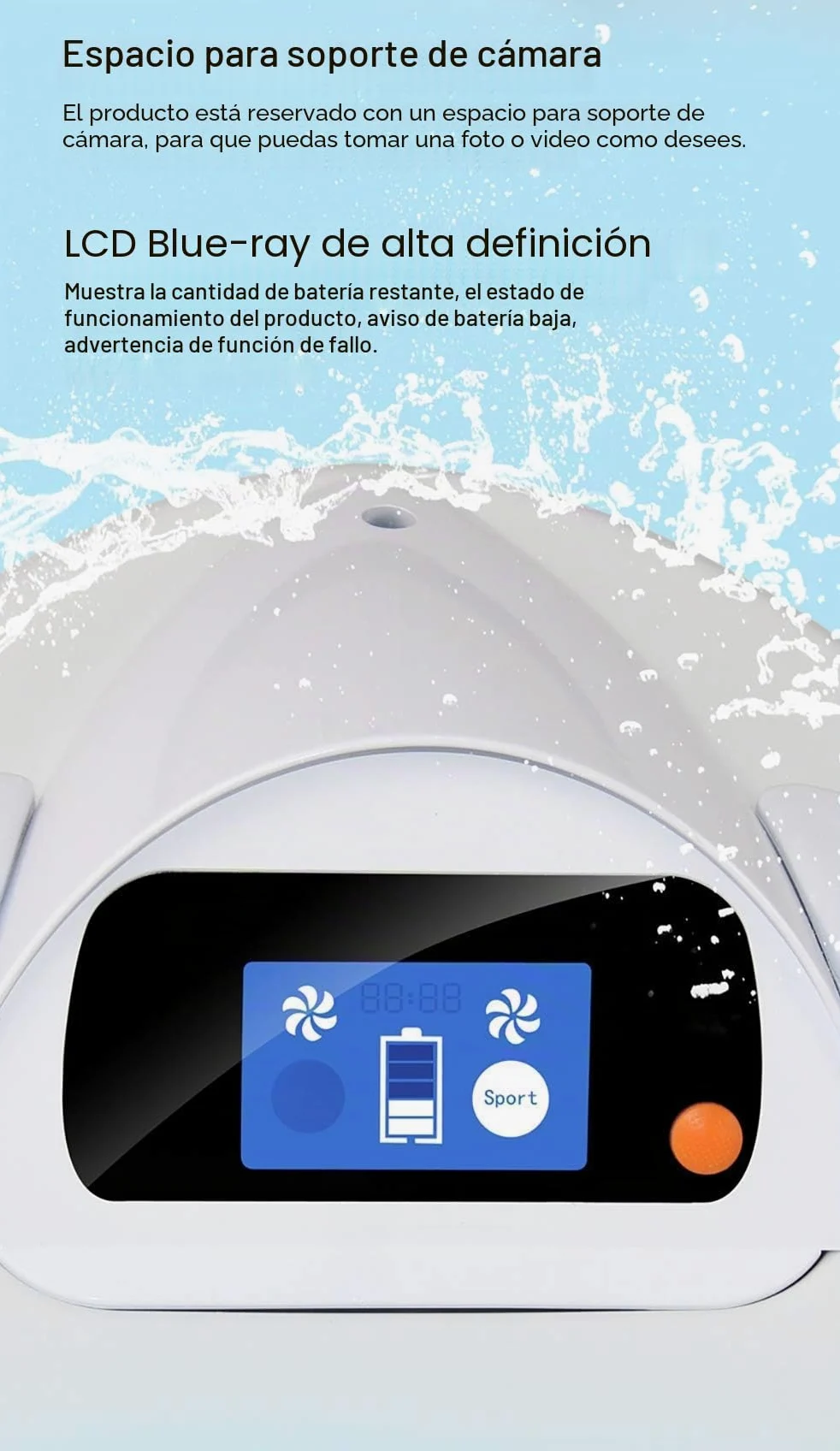 Generic Sea Scooter Explorer 3200W - Patinete subacuático para buceo, uso en piscina, lago y océano