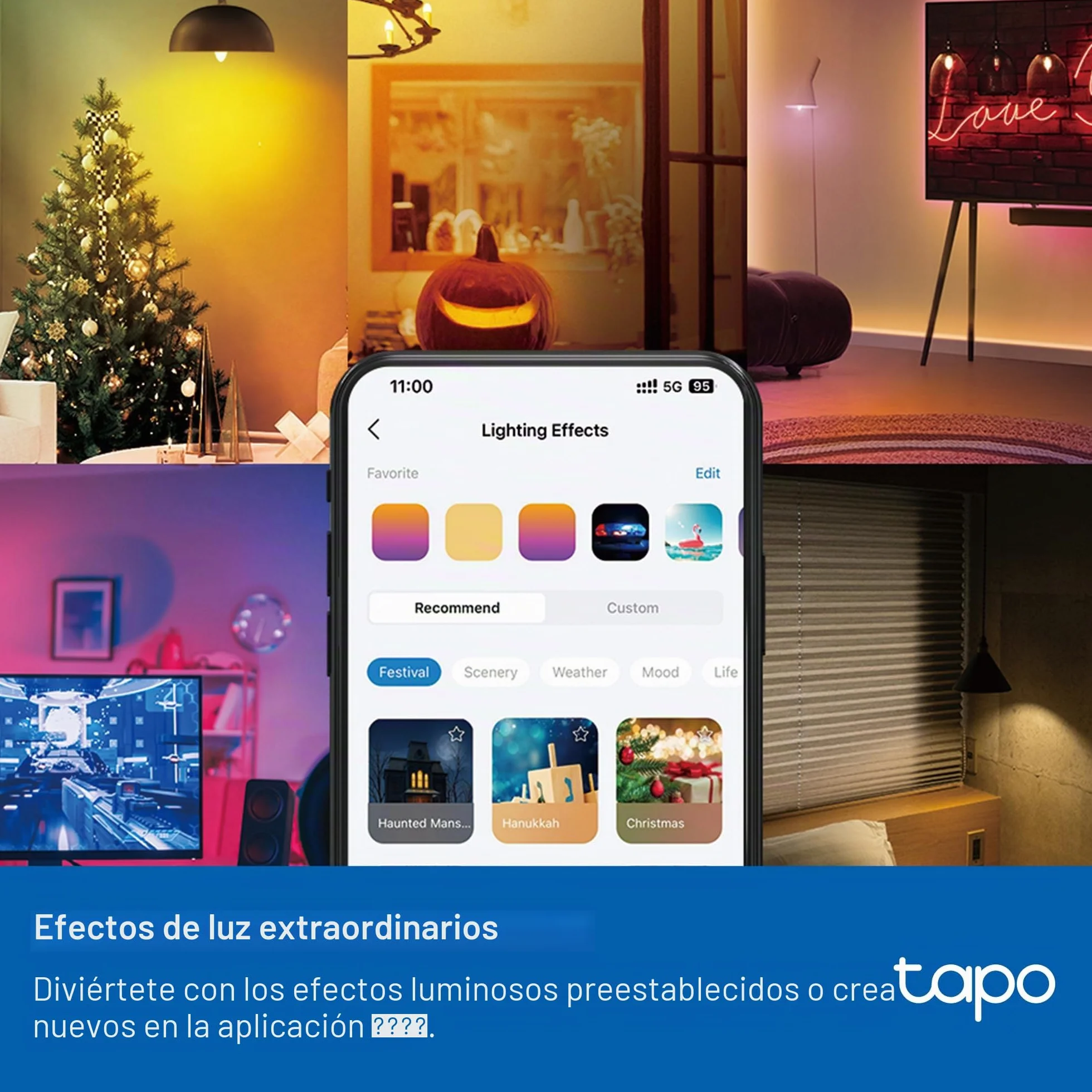 Tapo L430C Bombilla LED E14 WiFi Multicolor 2500K-6500K Regulable 40W 470Lm Alexa Control de Voz
