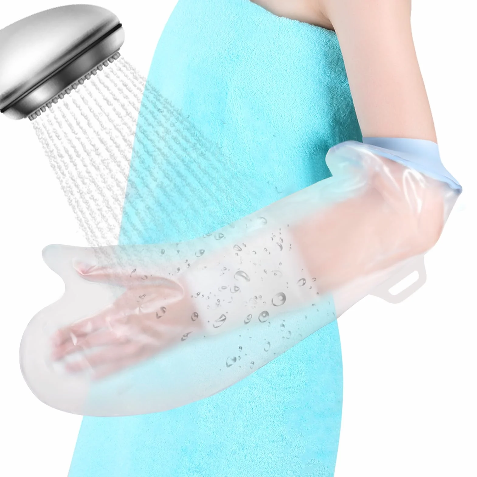 Fasola Protector Escayola Brazo Ducha Adulto Reutilizable Funda Mantenga Secos Yeso Vendaje