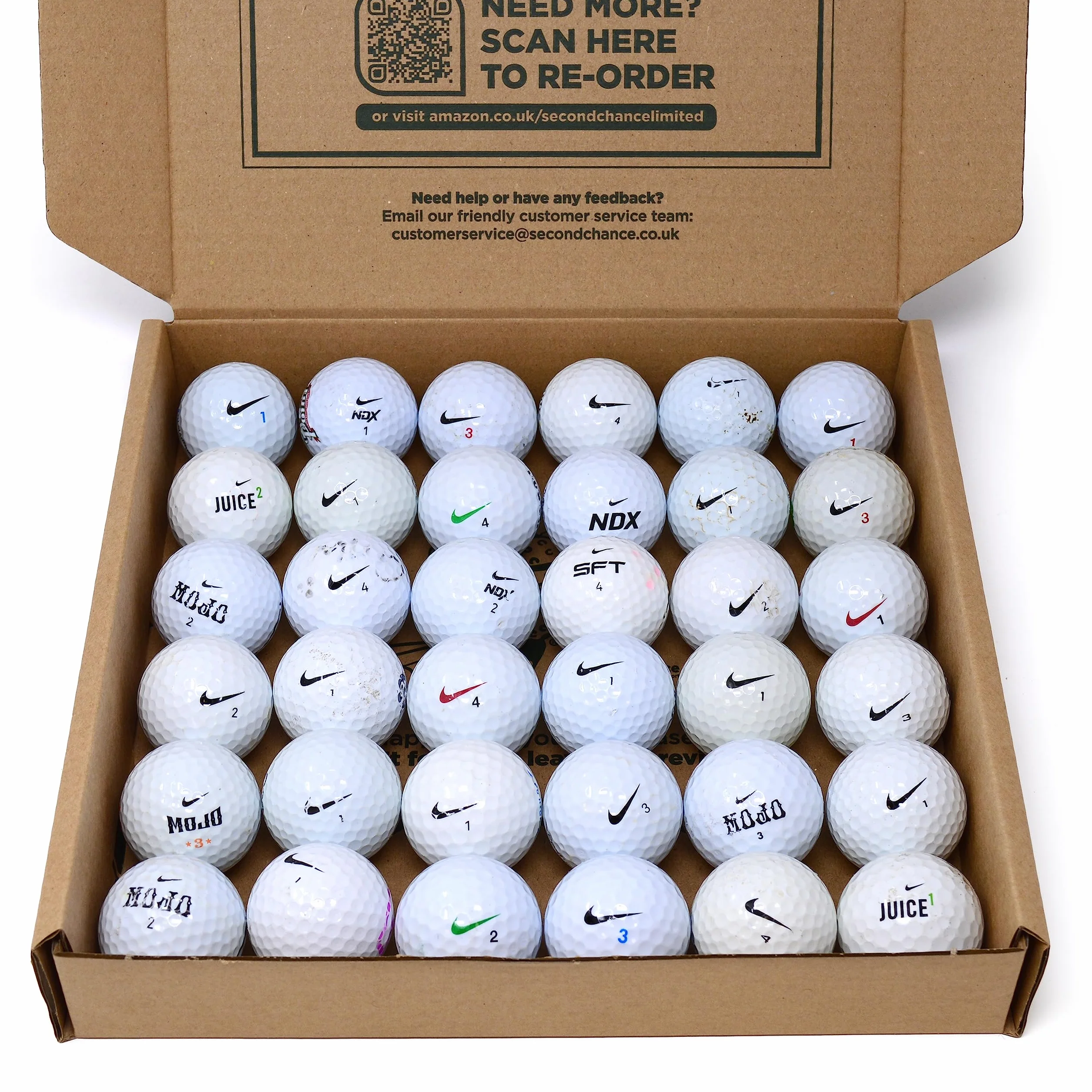 Second Chance Nike Assorted Model Lake Golf Balls (Grade B)