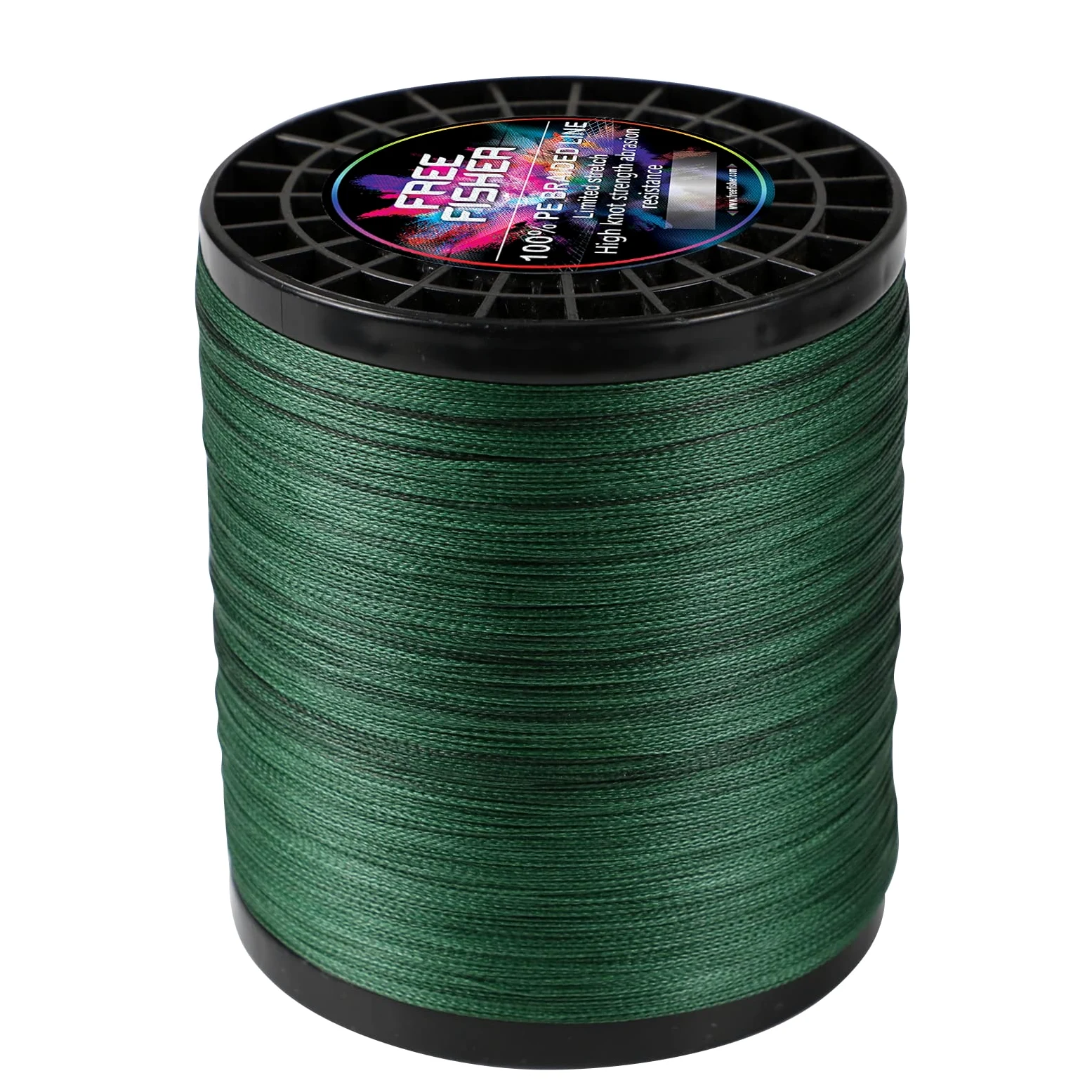 Hilo Trenzado Pesca 300m/1000m/2000m 4 Trenzados Resistentes Desgaste Suaves Hilos de Pesca PE Fuerte Tensión Línea Mar Pesca Línea 4.5-45kg, Verde Militar (2000m), 10# (0.55mm/45kg)