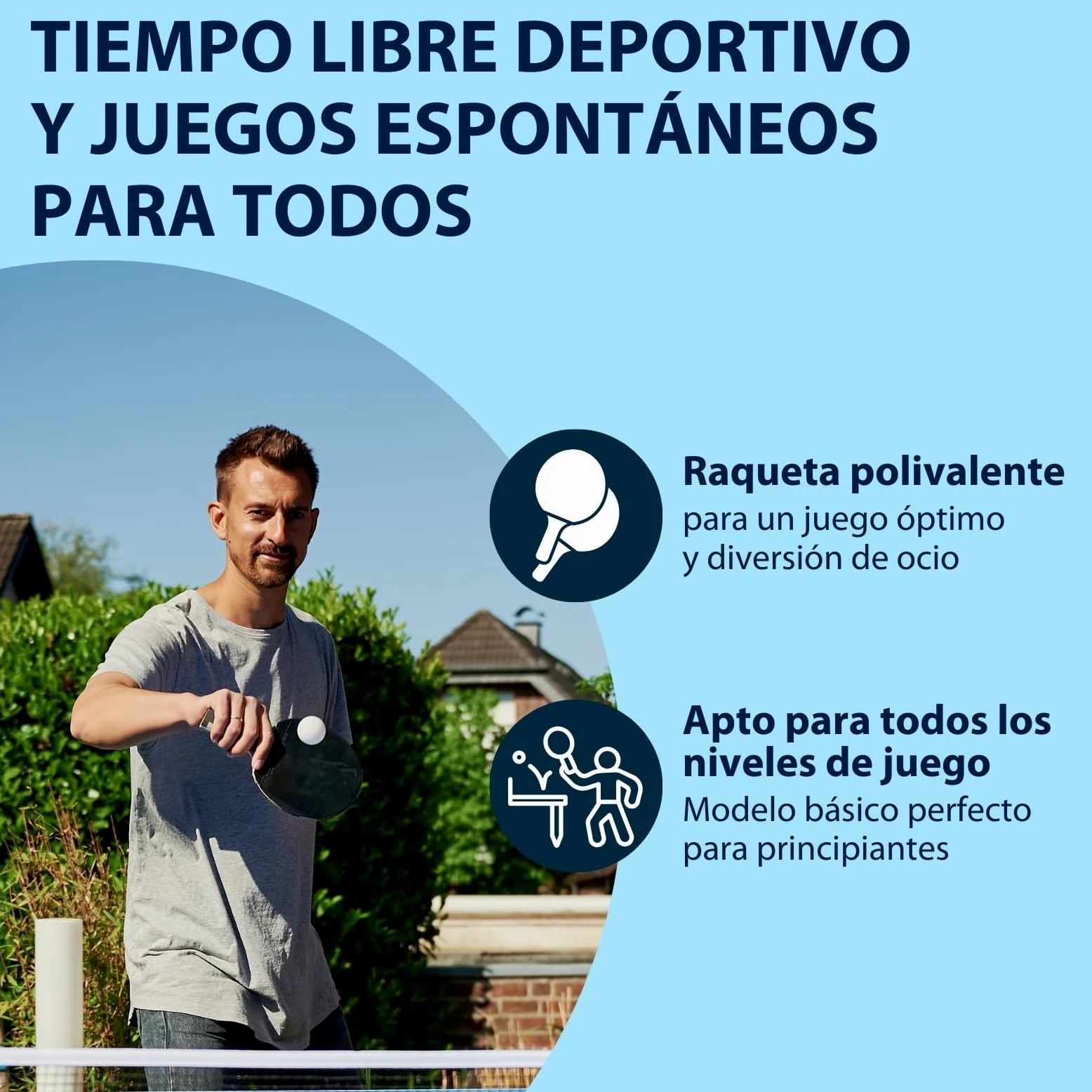 HUDORA Raqueta de Tenis de Mesa Game - Pala de Ping Pong Superficie de Torneo ITTF Karate - Pala de Pimpón para Principiantes y Profesionales - Raqueta de Tenis de Mesa de Madera