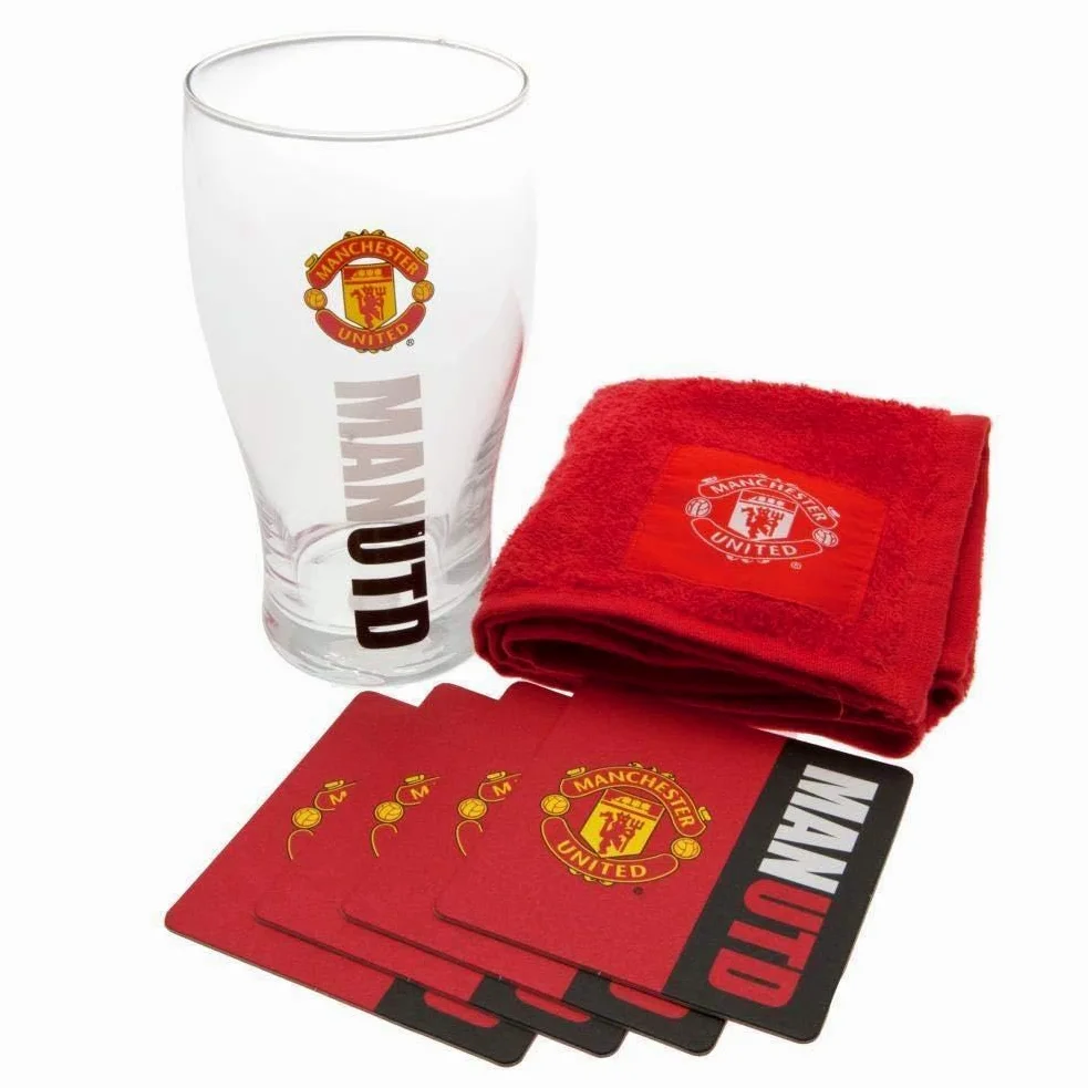 Manchester United Work Mark - Juego de minibar, multicolor