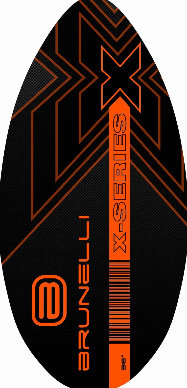Brunelli Tabla de surf de madera para skiboard 104 cm