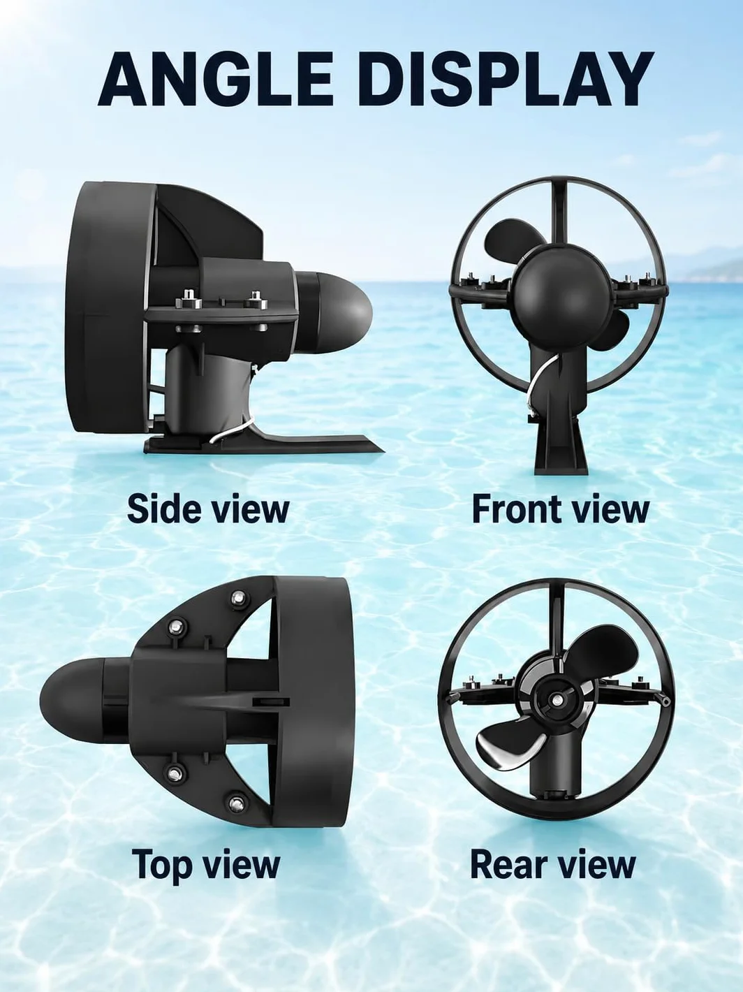 Kit Motor Eléctrico Sup, hasta 2,5 h D180 | Potencia 216/288Wh, Velocidad 3-5 km/h, Alta Velocidad 45 Min, Carga 2 h, Caja de Aleta 9 Pulgadas, Bolsa