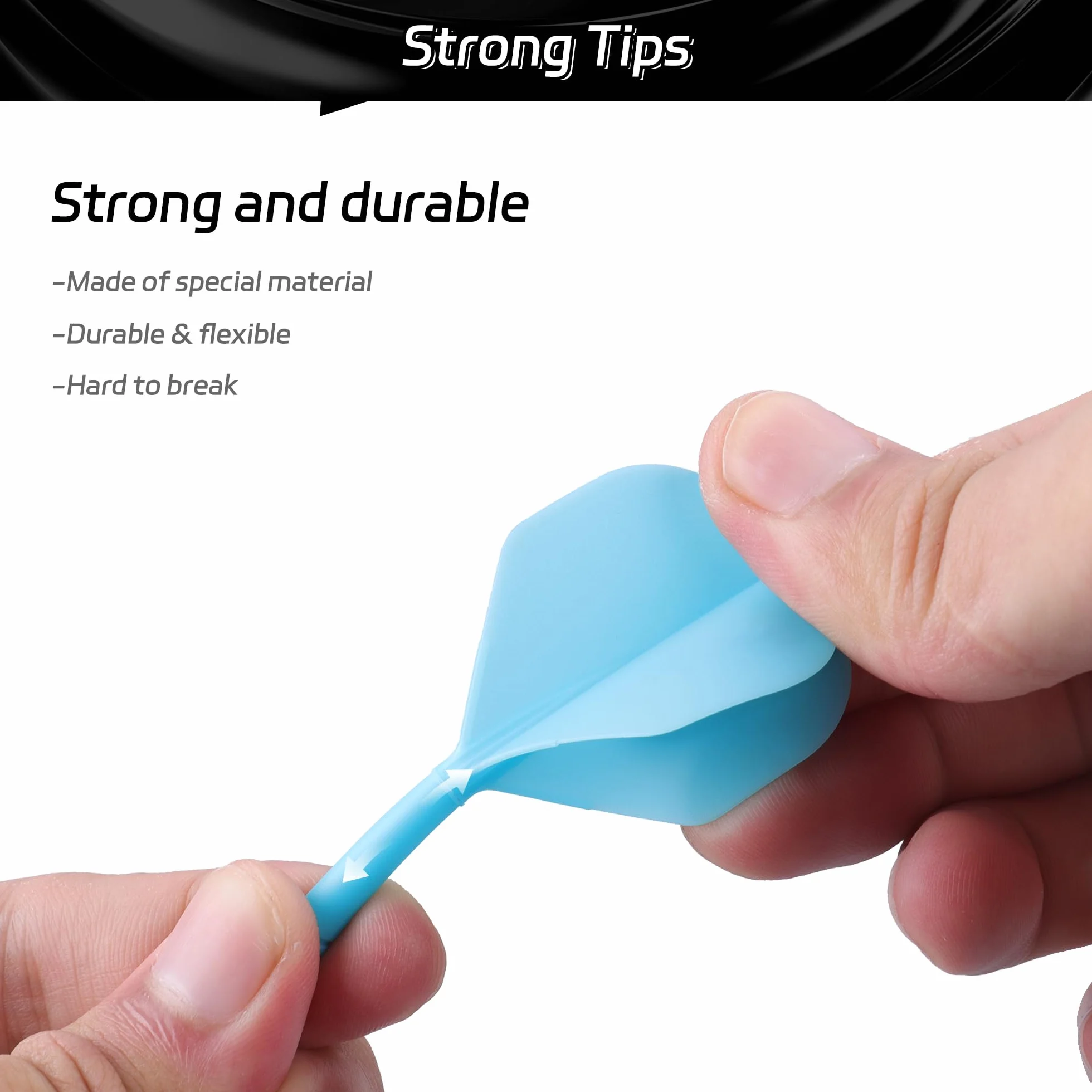 CyeeLife Plumas de Dardos integradas y cañas para Dardos, Precision Moulded 2 en 1 y cañas de Dardos, vástago de Dardos, Accesorios Profesionales para Dardos, Paquete de 9