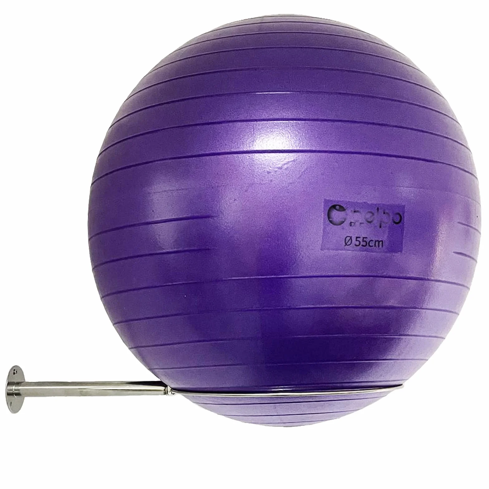 Soporte para Pelotas de Gimnasio de Acero Inoxidable montado en la Pared, Estante de Almacenamiento Resistente para Pelotas de Yoga, Soporte de exhibición de Bolas de Estabilidad para Ejercicio/Yoga