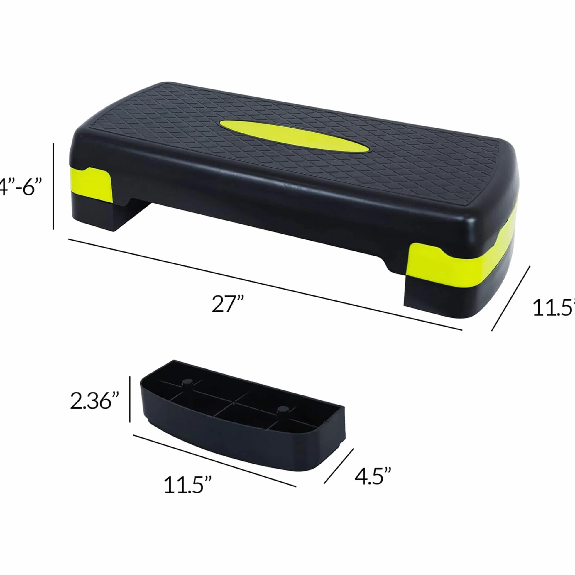 BalanceFrom Entrenador de plataforma de paso aeróbico ajustable