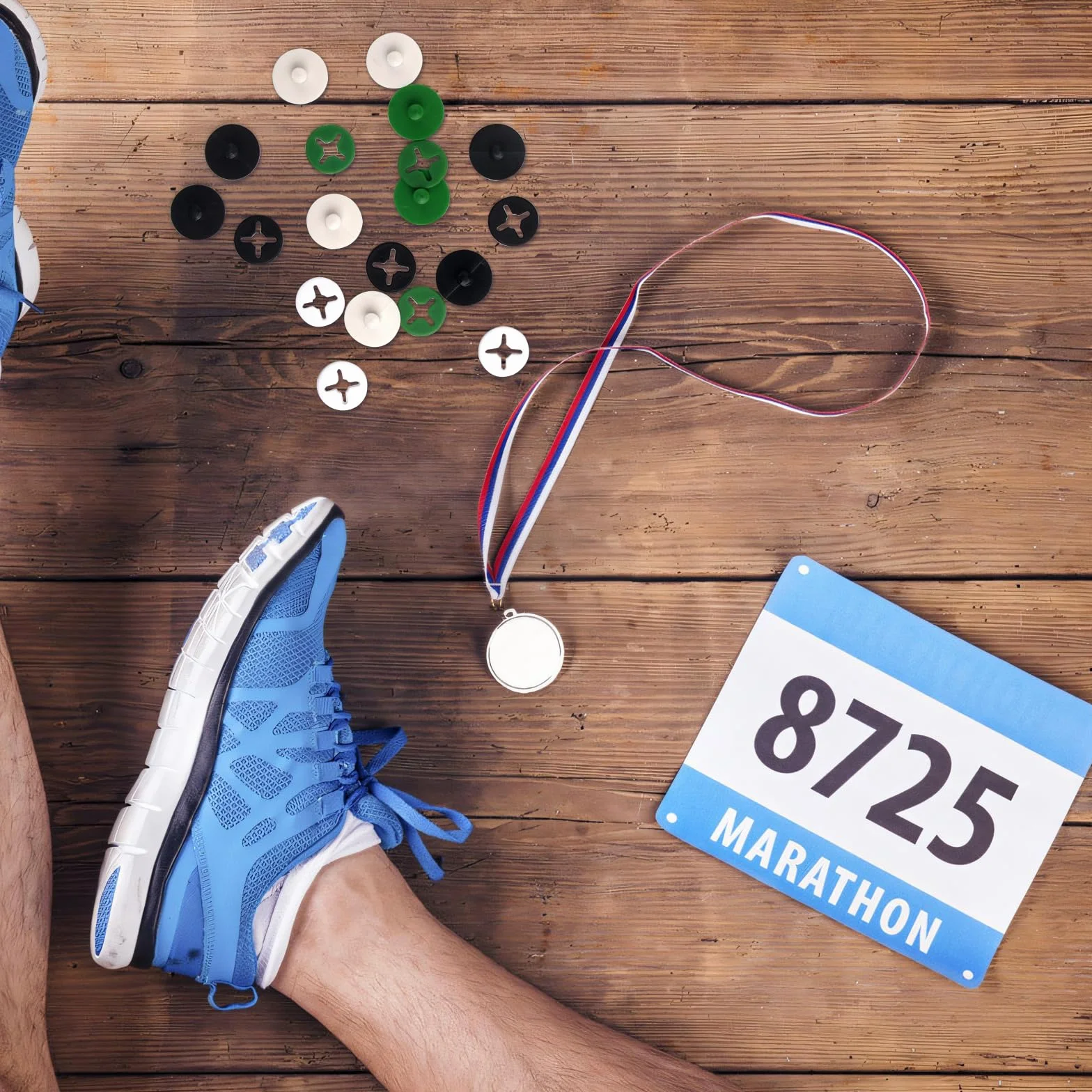 24 clips para números de carrera, sistema de fijación para hebillas de número de carrera, soporte para números de triatlón, cierre de maratón para carreras, eventos de campo de corredor,