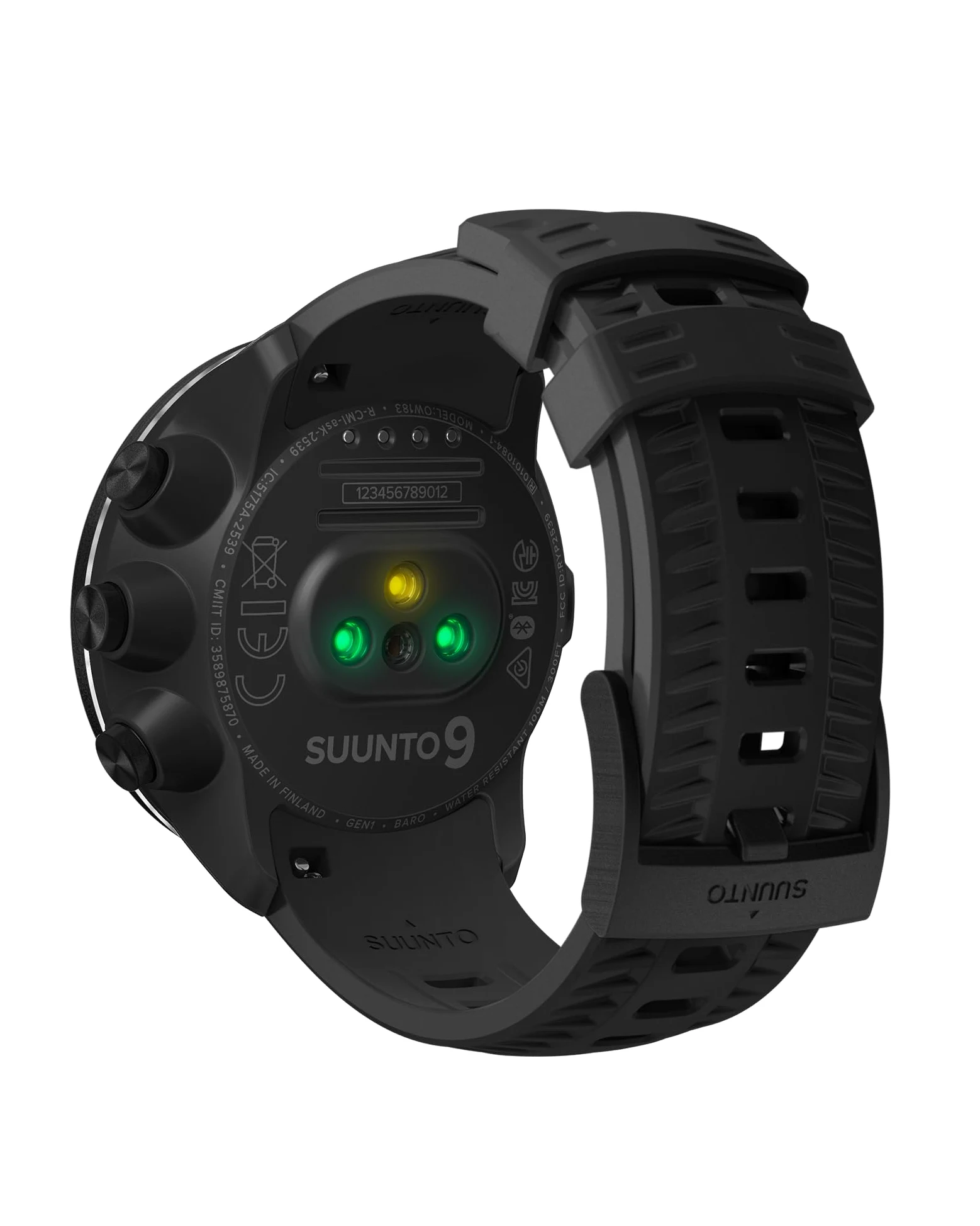 Suunto Brazalete Athletic 2 Silikon, Negro-Negro