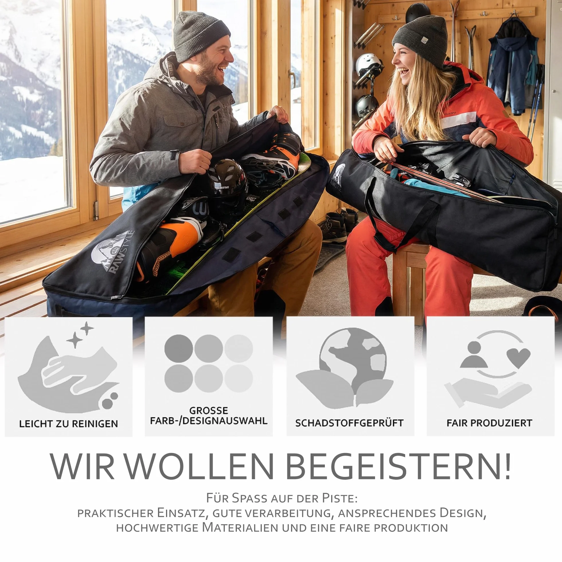 Rawstyle Bolsa para snowboard 170 cm XXL