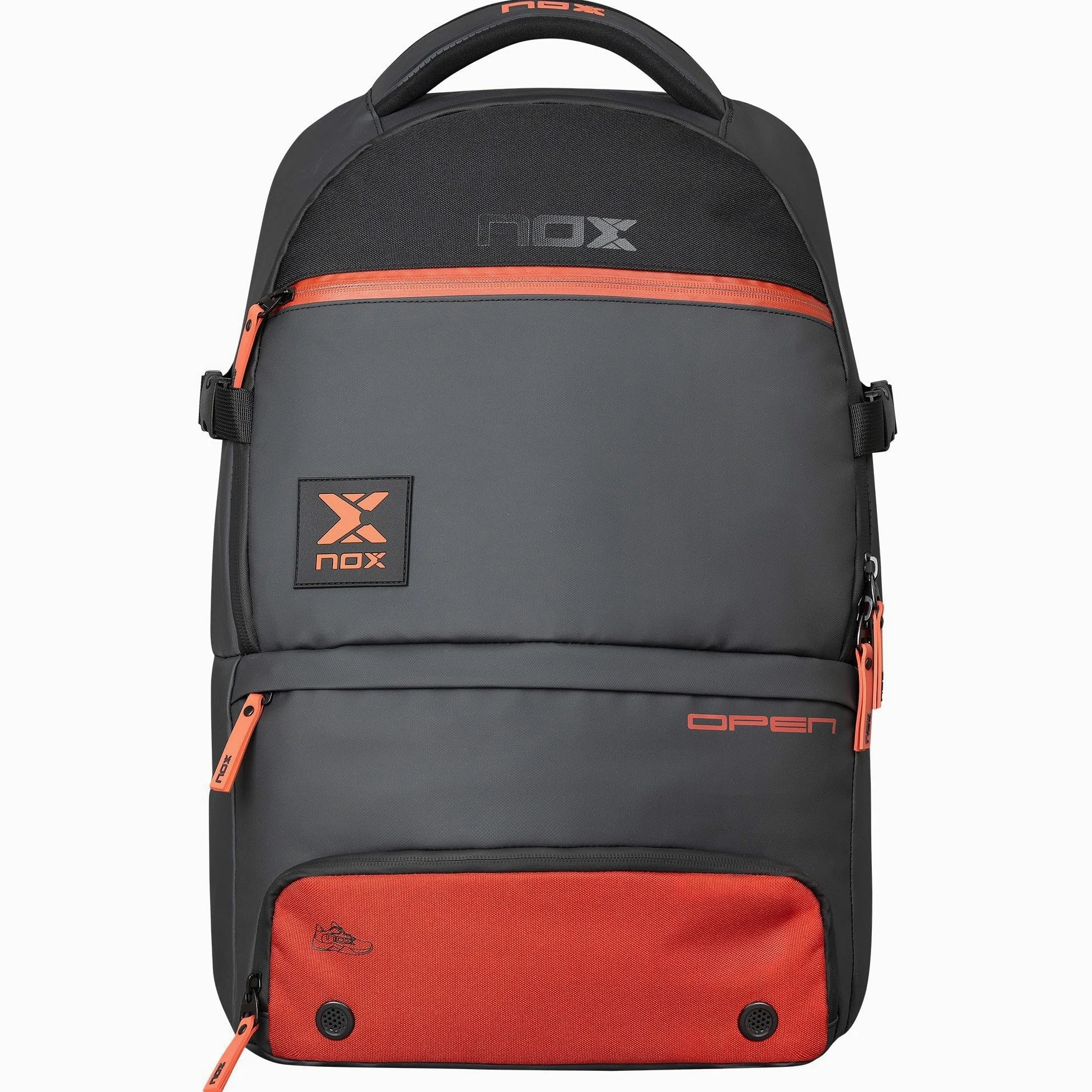 NOX Mochila LUXURY OPEN SERIES negro/rojo