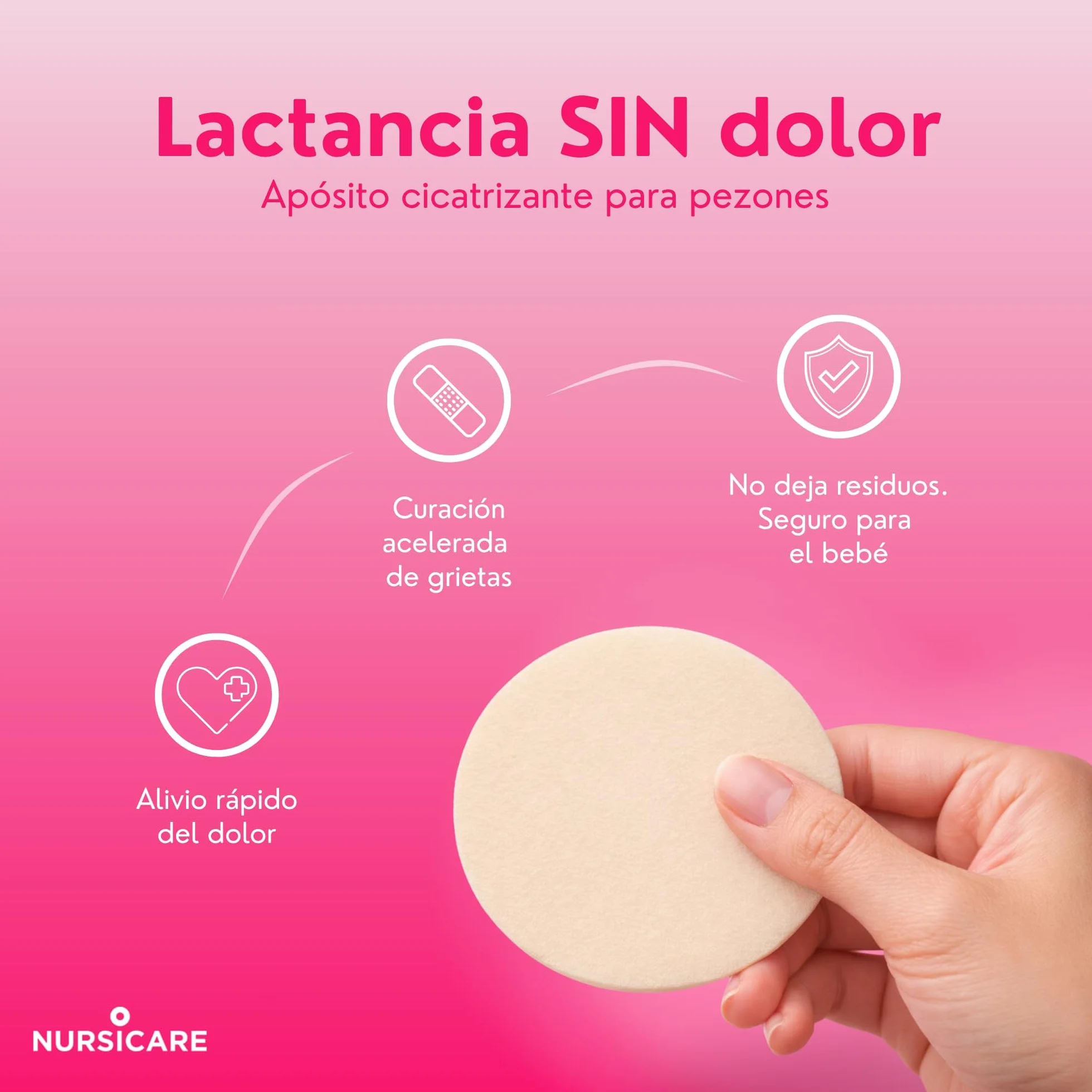 Nursicare Parches para Reducir Dolor en los Pezones Durante la Lactancia 6 Unid.